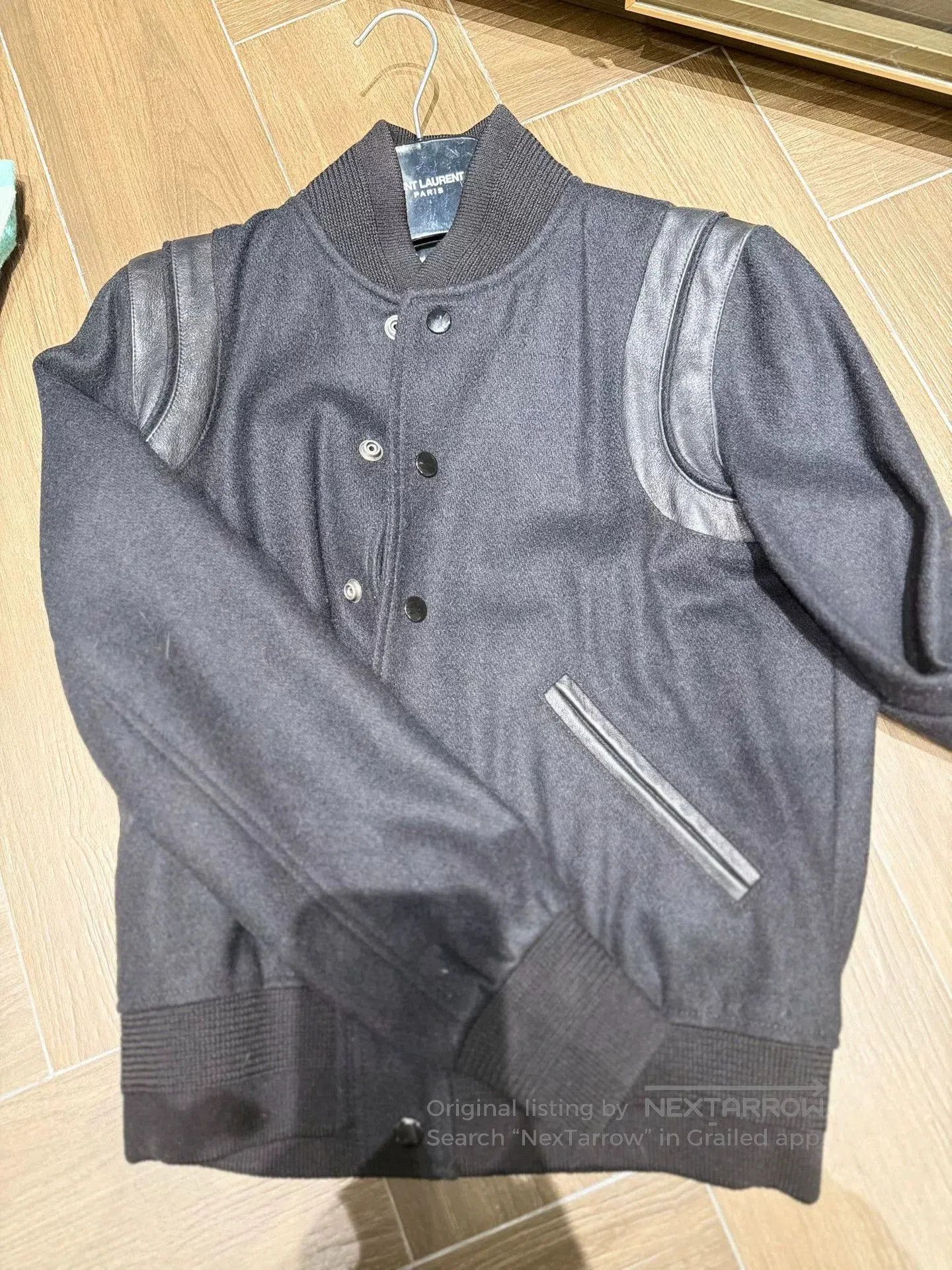 Saint Laurent Paris Saint Laurent Black Leather Sleeve Jacket. Size US M / EU 48-50 / 2 - 2 Thumbnail