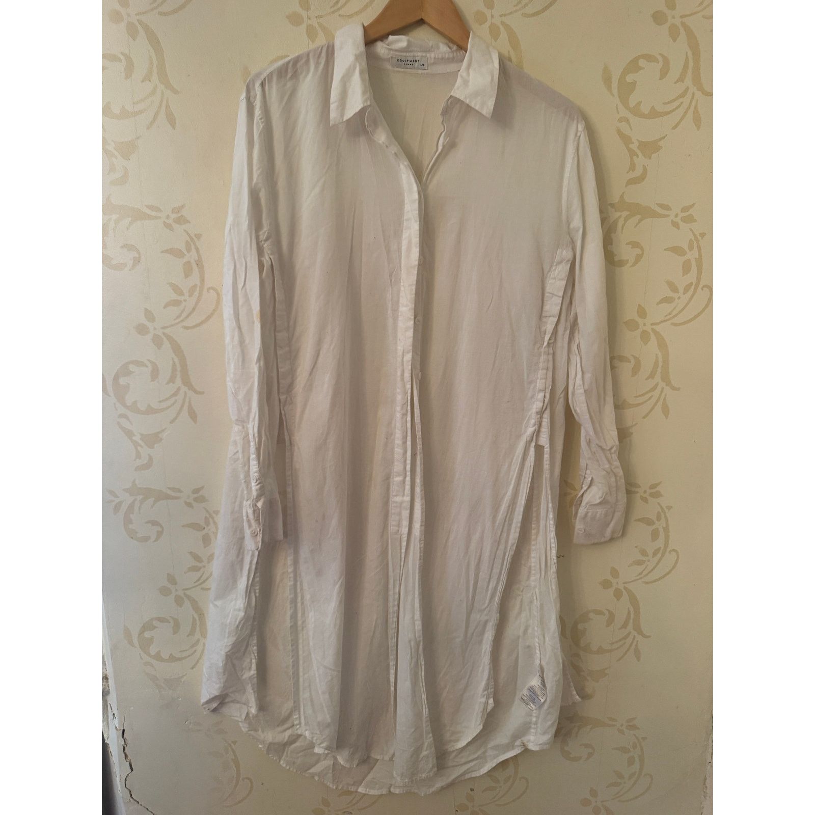 Equipment Equipment White Cotton Beautiful Shirt Ladies Large Size L / US 10 / IT 46 - 1 Thumbnail