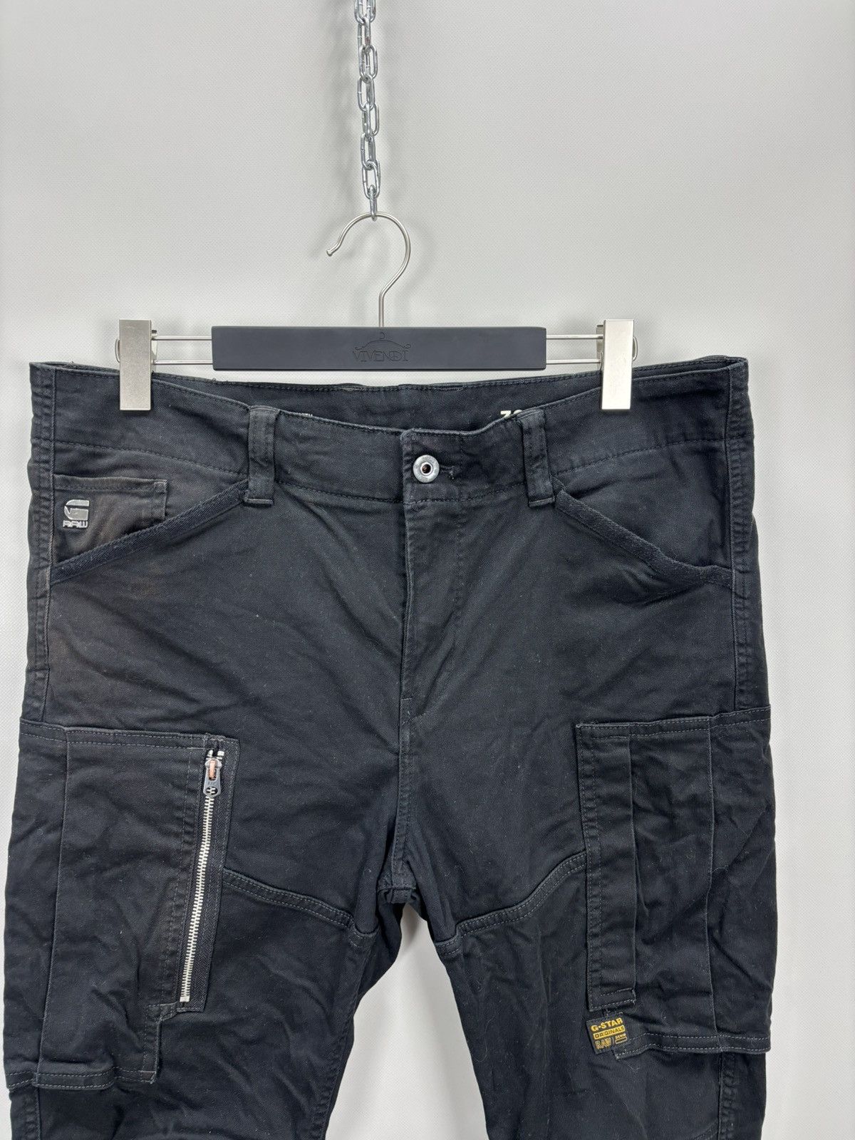 G-Star Mens cargo pants G Star Raw Size 38 Color Black Size US 38 / EU 54 - 3 Thumbnail