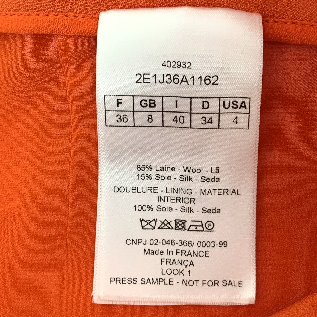 Dior Christian Dior red wool casual short skirt K26WX Size 25" / US 0 / IT 36 - 6 Thumbnail