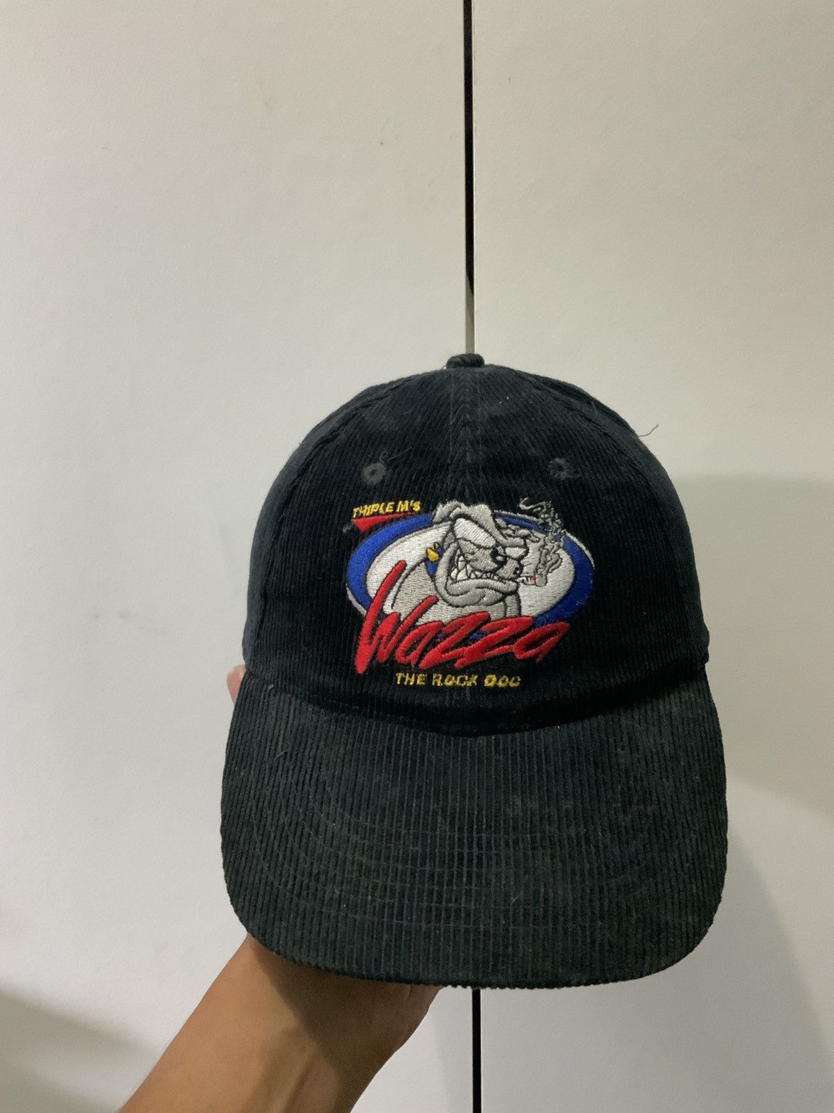 Cartoon Network Triple M’s Wazza The Rock Doc Corduroi Black Hat Size ONE SIZE - 5 Thumbnail