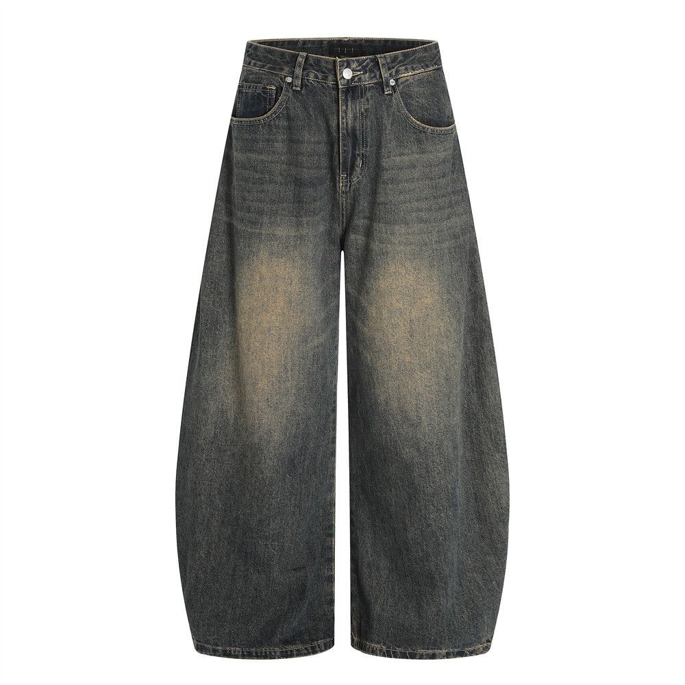Japanese Brand × Jean Men's vintage punk distressed washed scimitar jeans y2k Size US 34 / EU 50 - 1 Thumbnail