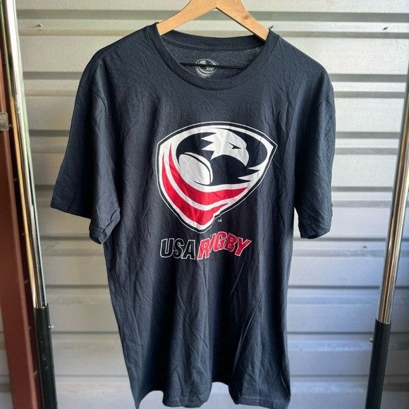 NEW USA RUGBY TEAM NAVY BLUE T-SHIRT SZ LARGE L