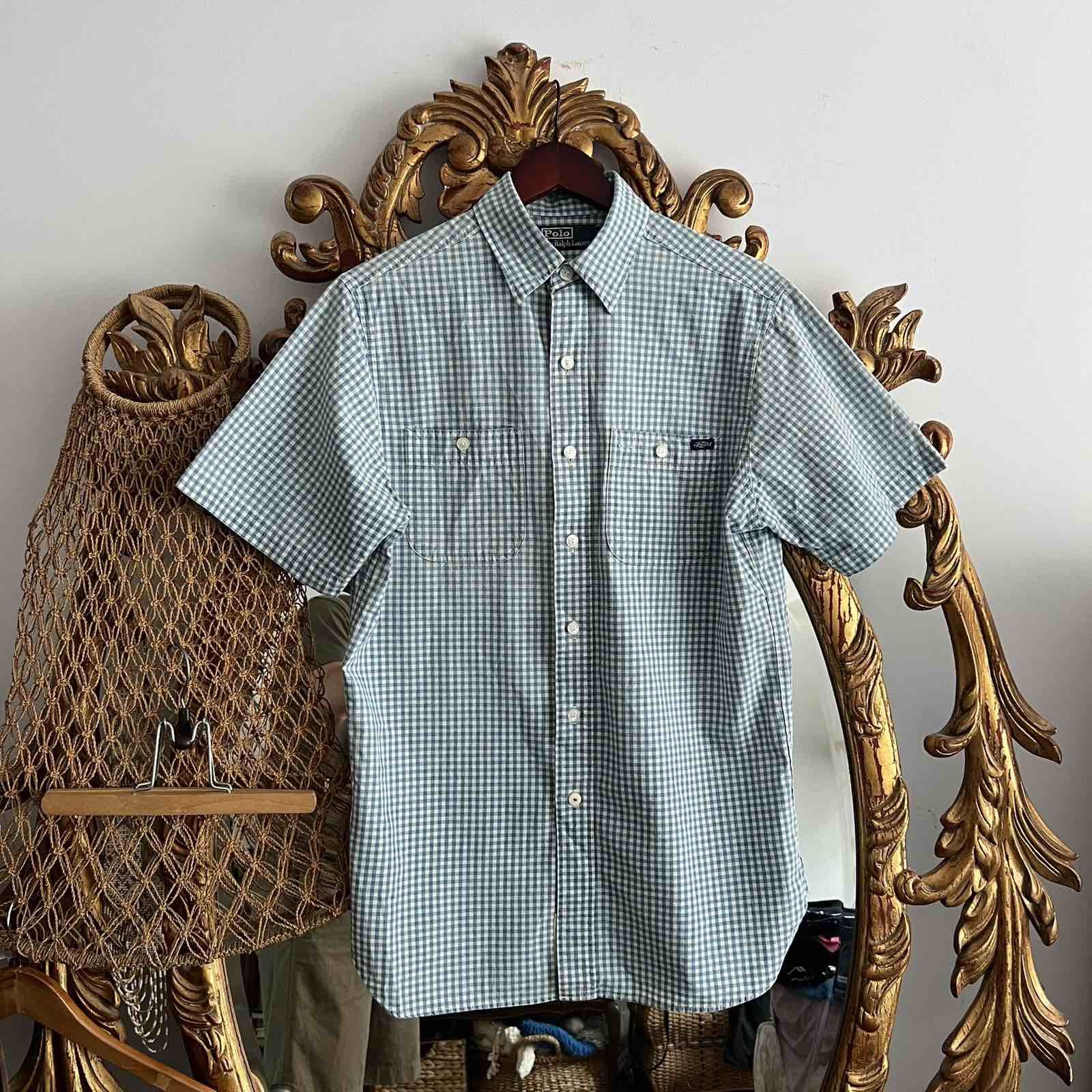 Polo Ralph Lauren Polo Ralph Lauren Shipyard Supply Men Blue Twill Plaid Shirt Size US S / EU 44-46 / 1 - 1 Thumbnail