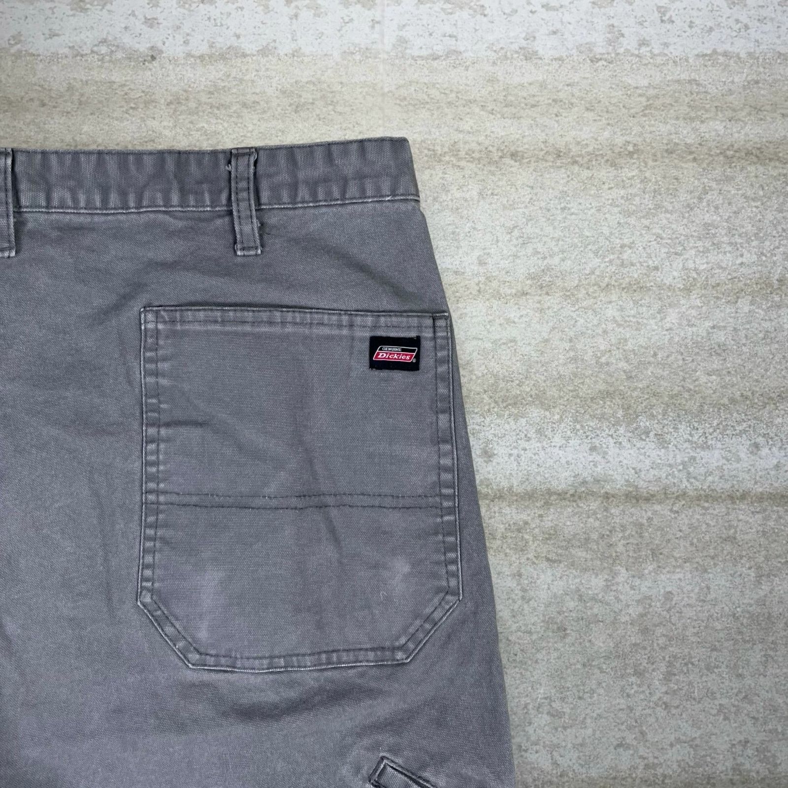 Dickies Vintage 90s Dickies Carpenter Pants 40x30 Baggy Grey Canvas Size US 40 / EU 56 - 3 Thumbnail