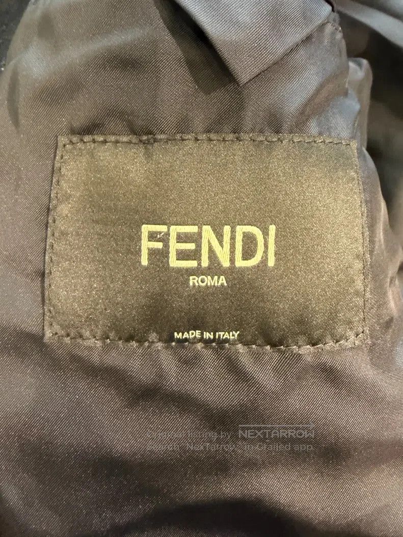 Fendi Fendi Fur-collared logo wool jacket Size US M / EU 48-50 / 2 - 4 Thumbnail