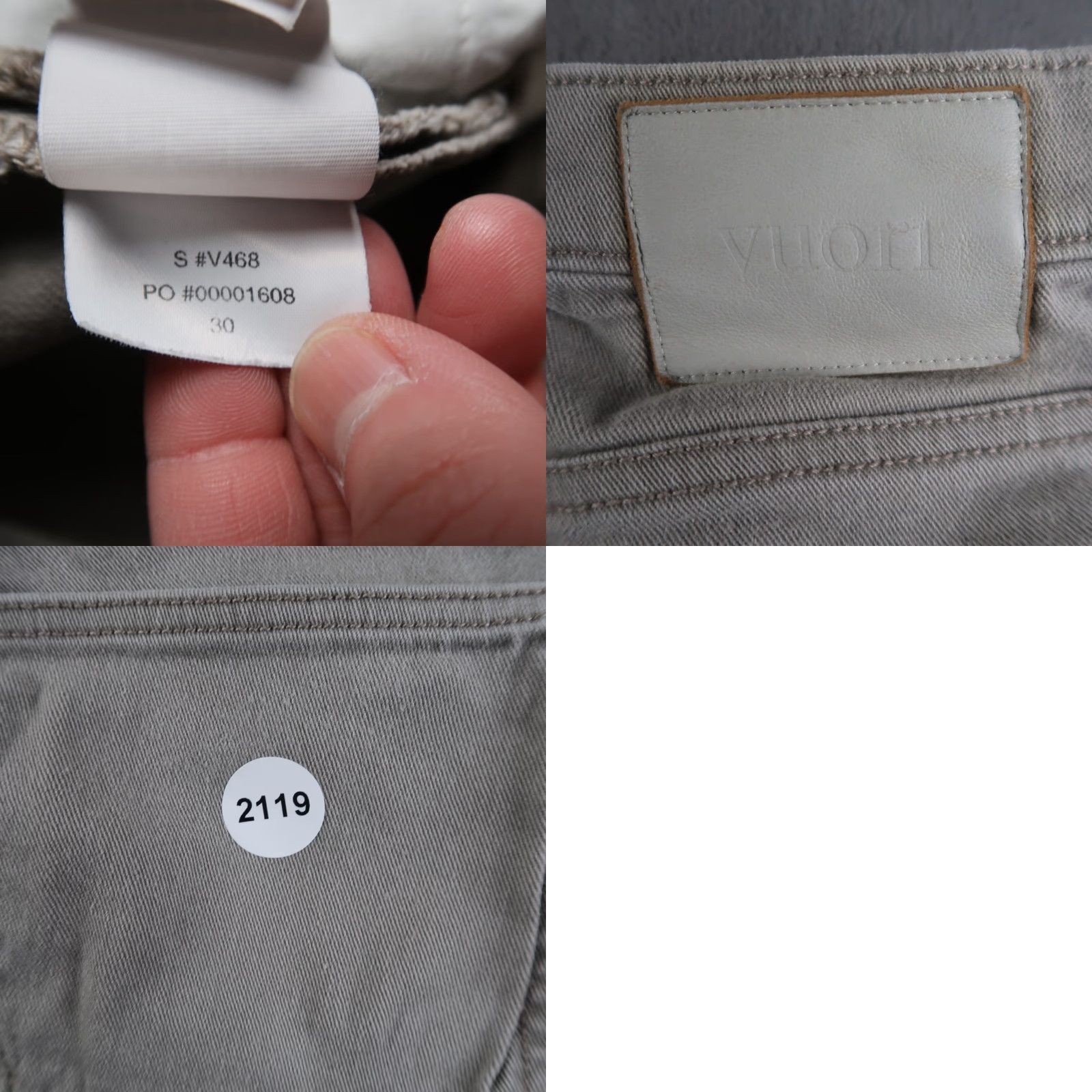 Vuori Vuori Men’s Benton Stretch Twill 5-Pocket Pants Gray Regular Size 30x31.75 Sports Athleisure 5 Pockets Jean Style Mens Size US 30 / EU 46 - 9 Thumbnail
