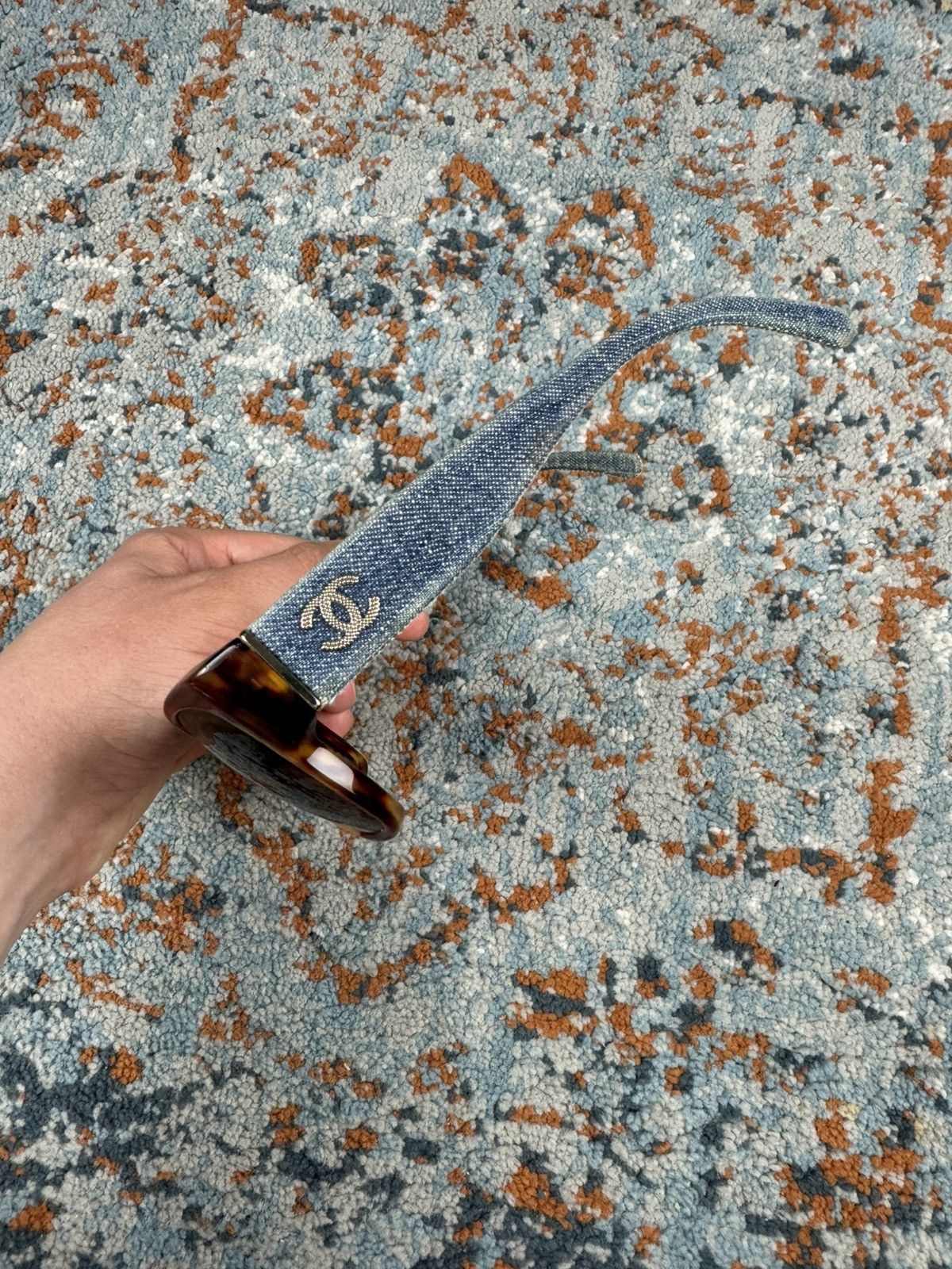 Chanel Rare Vintage 00s Chanel 5162 tortoise denim sunglasses Size ONE SIZE - 4 Thumbnail