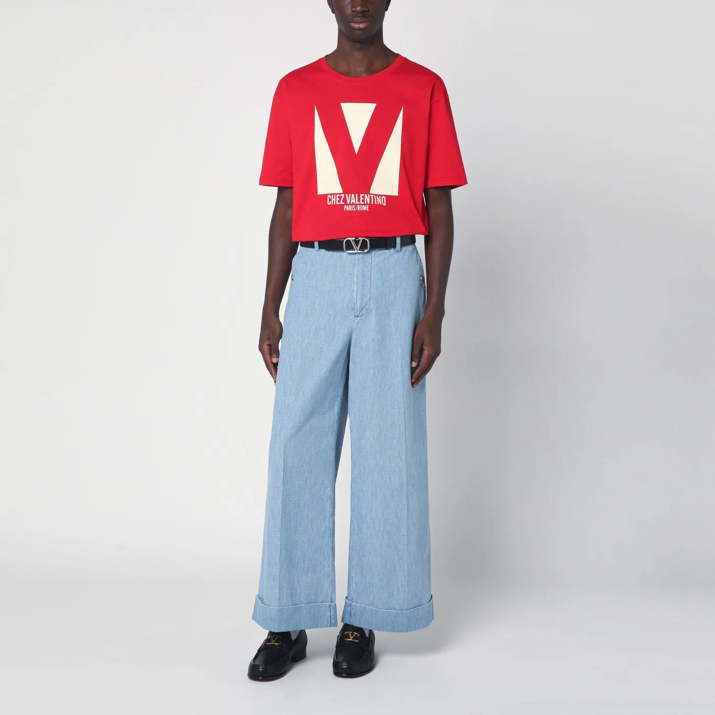 Valentino o1d2blof0326 Chez Valentino Print T-Shirt in Red Size US S / EU 44-46 / 1 - 3 Thumbnail