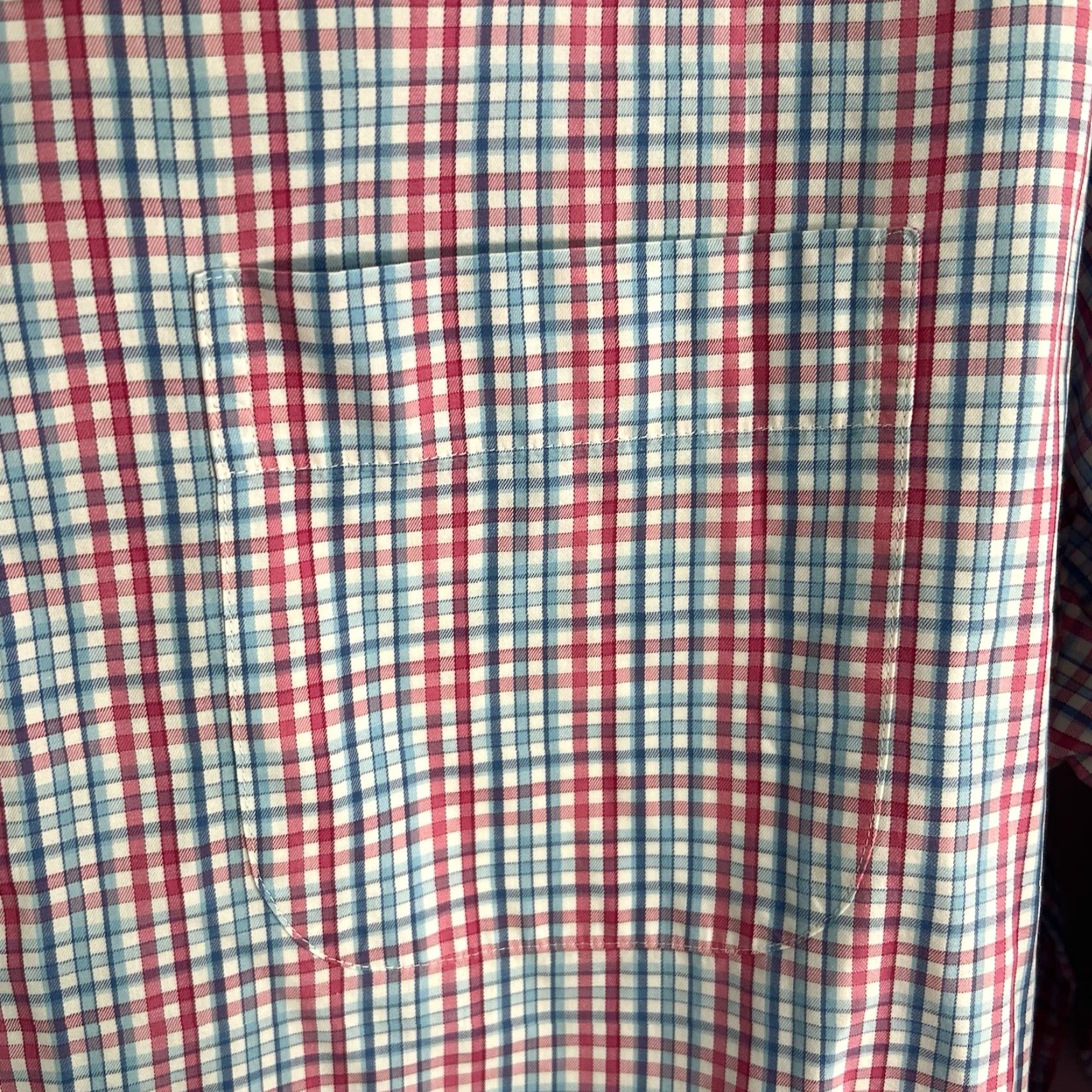 Peter Millar Peter Millar Shirt Mens XL Button-Up Long Sleeve Blue Red White Check Casual Preppy 54in Chest Mens Size US XL / EU 56 / 4 - 7 Thumbnail