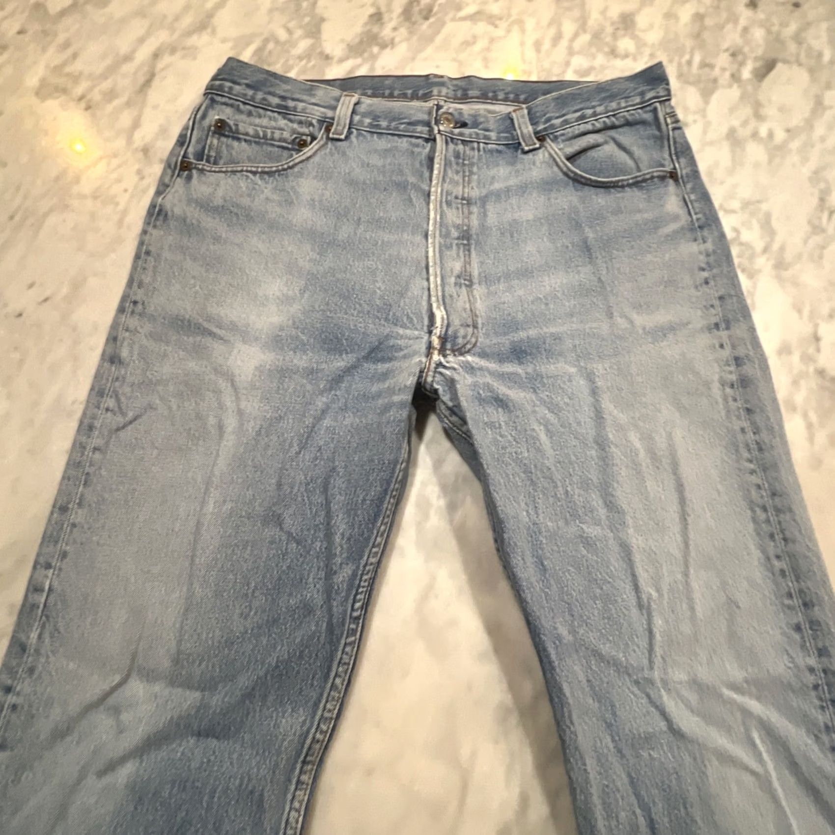 Vintage VINTAGE LEVIS 501 Jeans Original Fit Button Fly Measure 36x32 Size 38x34 USA Men Size US 36 / EU 52 - 4 Thumbnail