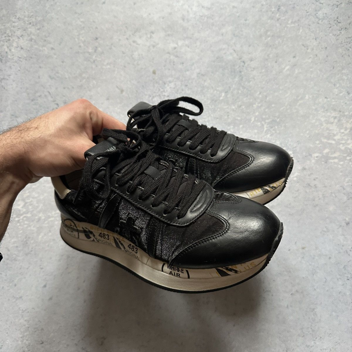 Premiata Premiata Conny Low-Top Velour Sneakers Womens Size EU36 US5 Size US 5 / IT 35 - 9 Thumbnail