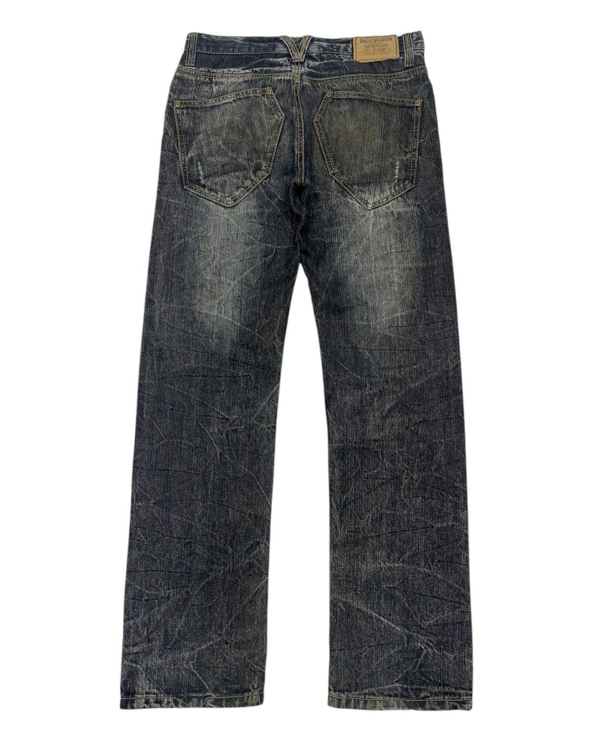 Hysteric Glamour × Tornado Mart RARE VINTAGE JAPANESE BACK & FORTH DISTRESSED DENIM JEANS Size US 32 / EU 48 - 6 Thumbnail