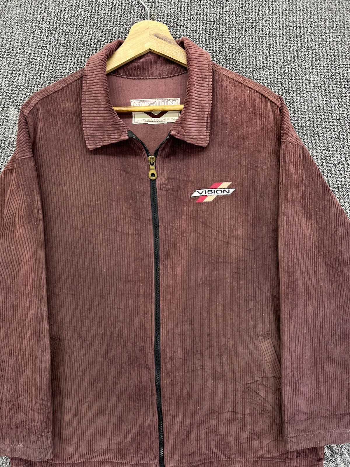 Vision Streetwear Vintage 90s Vision Streetwear Rare Corduroy Zip Up Jacket Size US L / EU 52-54 / 3 - 5 Thumbnail