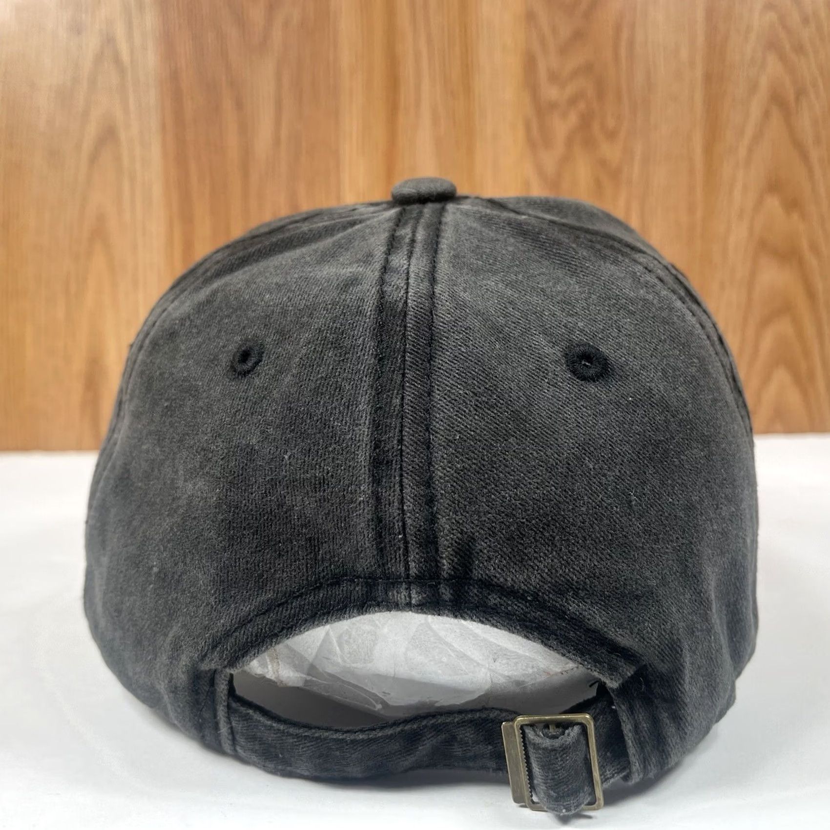 Vintage Unknown Embroidered Adjustable Baseball Hat Cap Solid Faded Black Cotton Cap Unisex Adults StrapBack Mens Womens Hat Size ONE SIZE - 5 Thumbnail