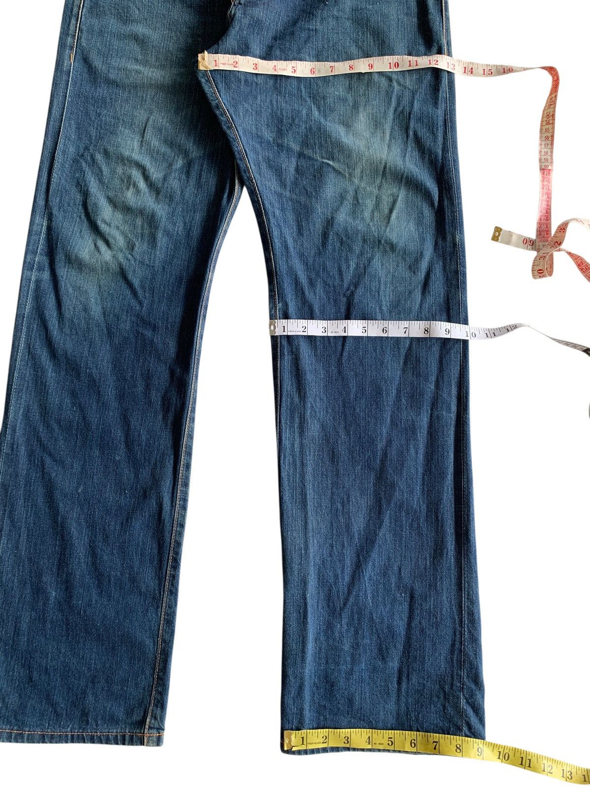 Armani Exchange VINTAGE AX ARMANI EXCHANGE SELVEDGE USA FADED DENIM Size US 37 - 23 Thumbnail