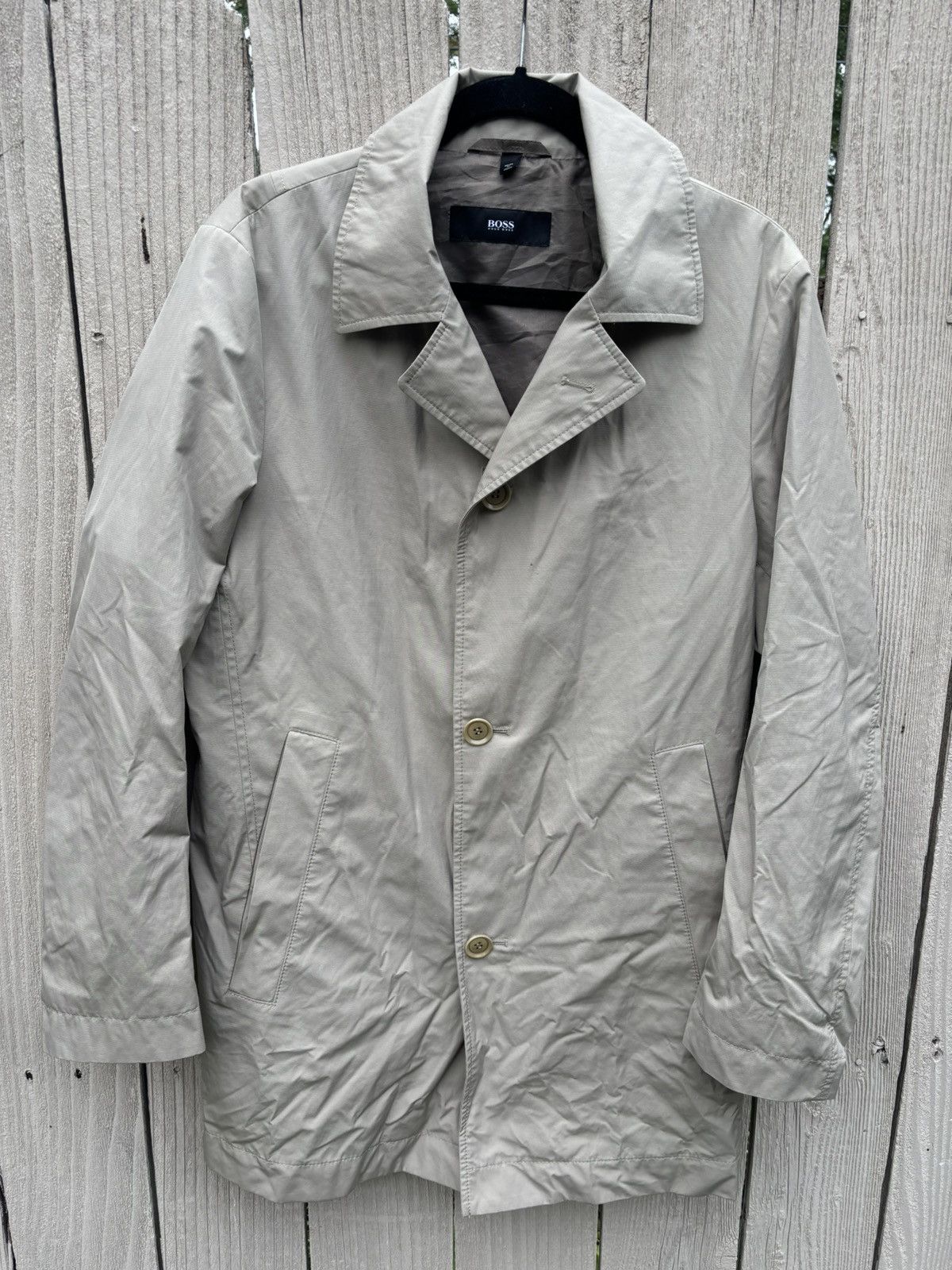 Hugo Boss Khaki Trench Coat Size US S / EU 44-46 / 1 - 1 Thumbnail