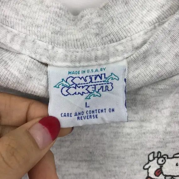 Vintage Vtg COASTAL CONCEPTS Cow Sex Position Cartoon Tee Shirt Size US M / EU 48-50 / 2 - 6 Thumbnail