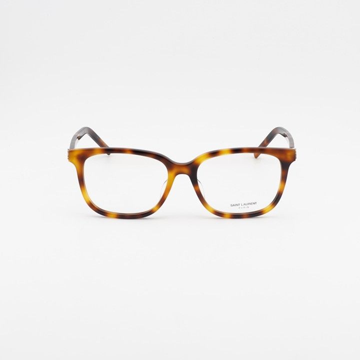 Saint Laurent Paris Saint Laurent SLM110F 005 Eyeglasses Havana 55mm Square Size ONE SIZE - 2 Thumbnail