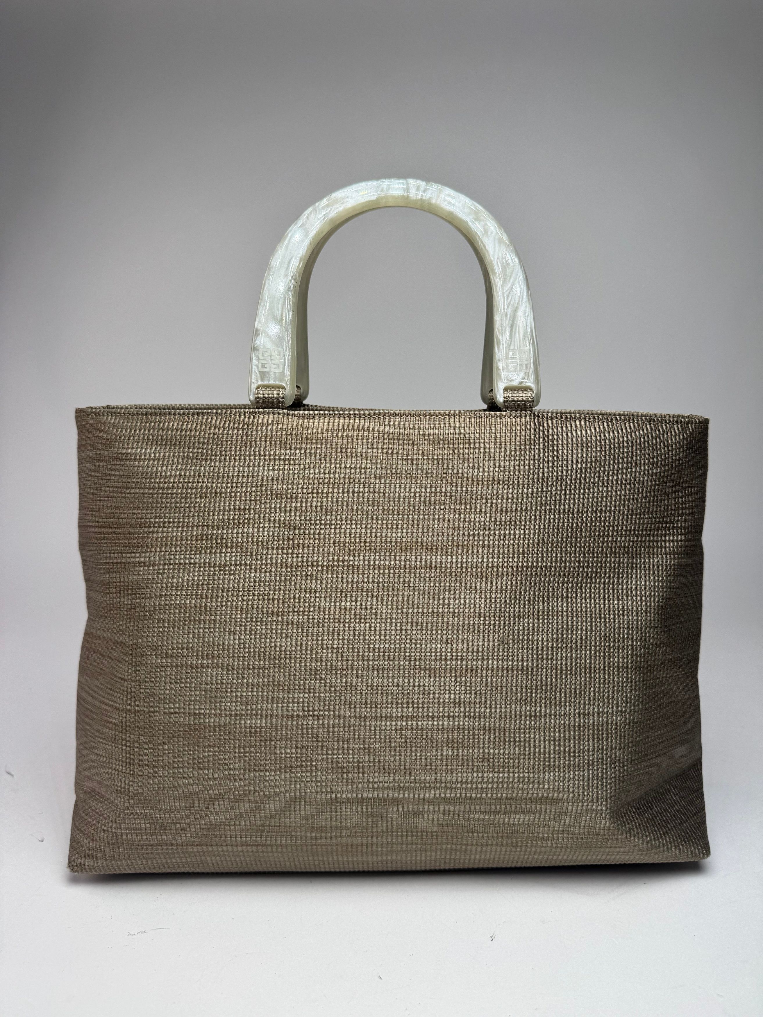 Givenchy Vintage Canvas Handbag Grey/silver Size ONE SIZE - 1 Thumbnail