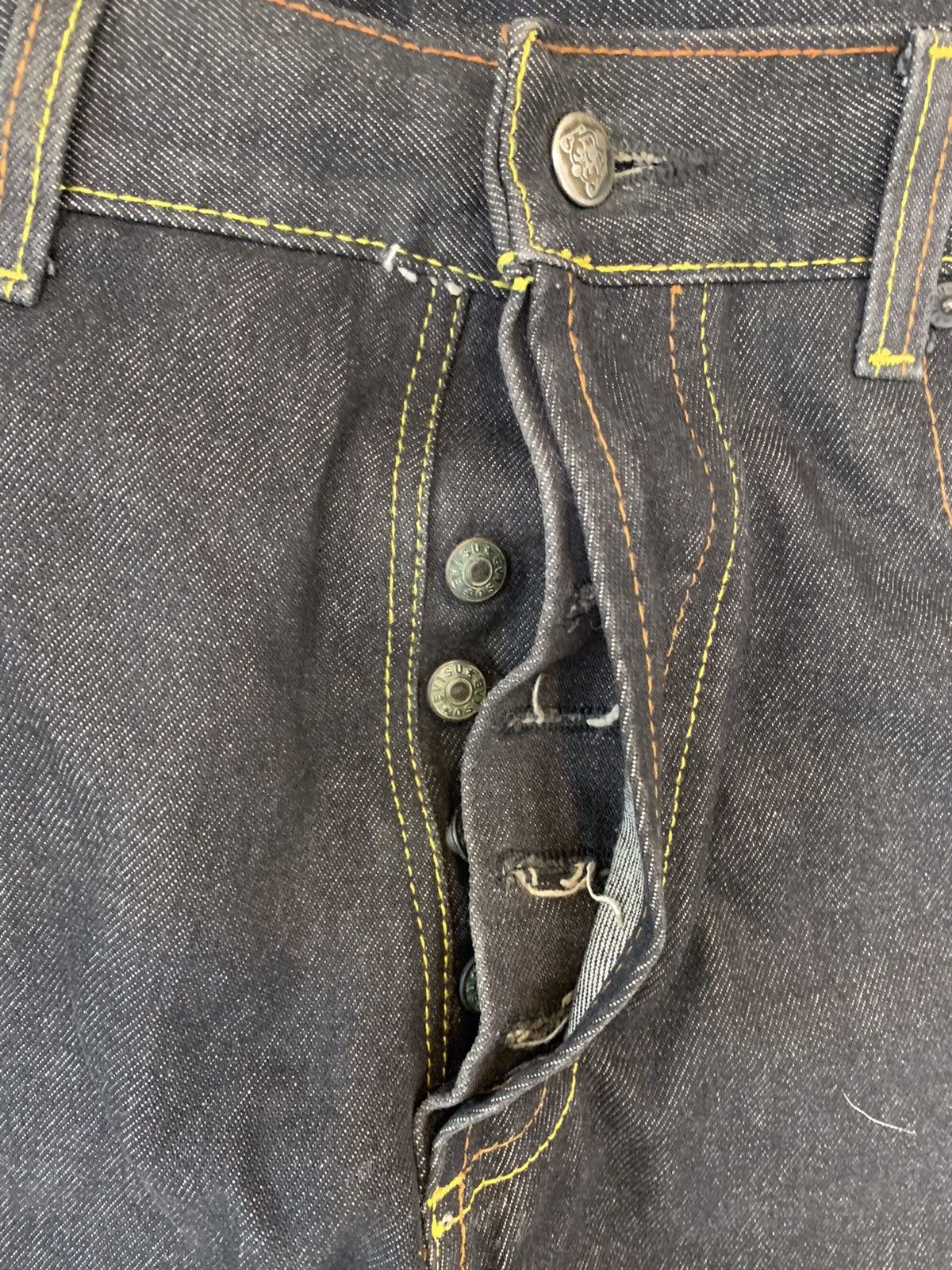 Vintage Vintage Evisu inspired diecock seagull printed denim Size US 36 / EU 52 - 9 Thumbnail