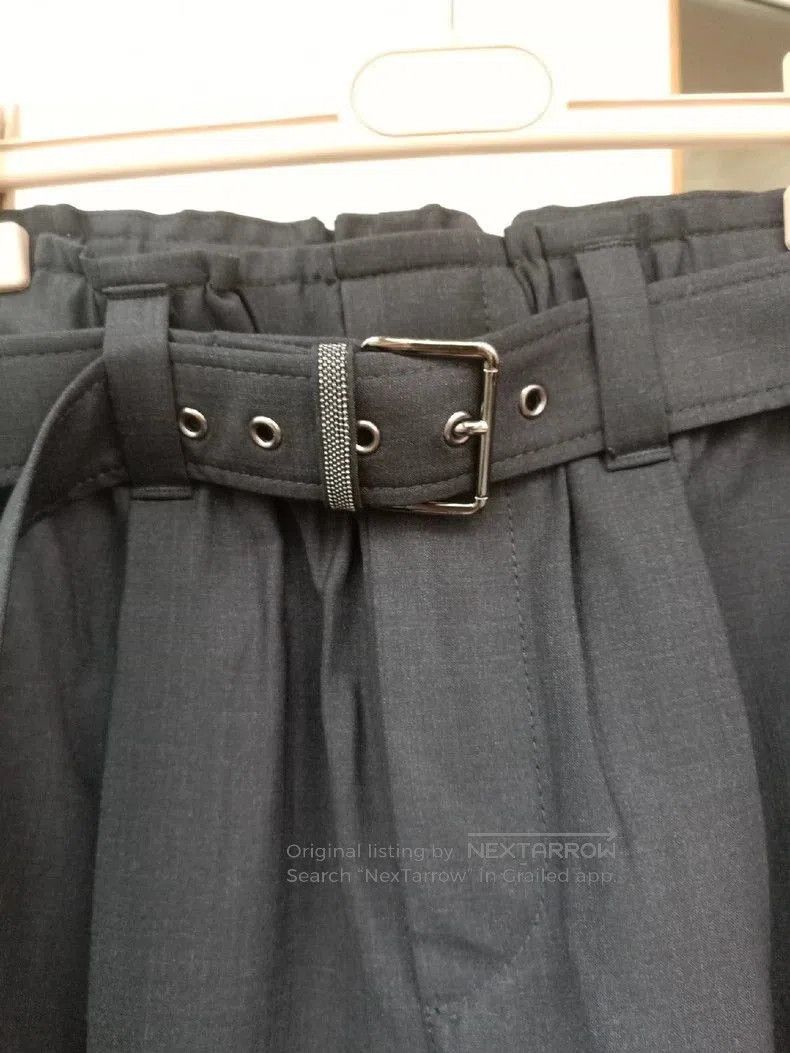 Brunello Cucinelli Brunello Cucinelli Black Slim Trousers. Size US 38 / EU 54 - 4 Thumbnail
