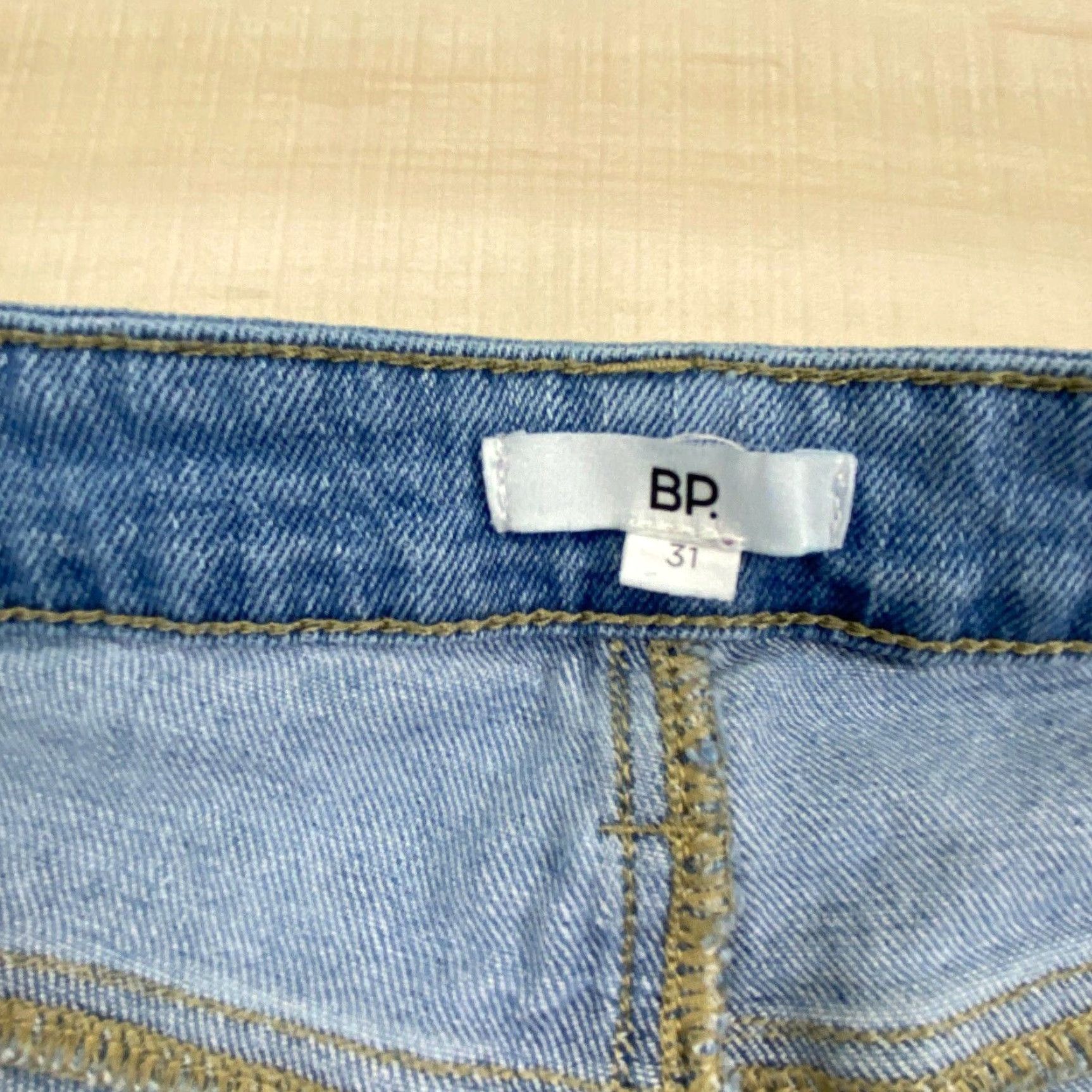 Vintage BP Women's Mom Jeans High Waist Blue Medium Wash Size 31 Stretch Cotton Blend Size 24" / US 00 / IT 34 - 4 Thumbnail