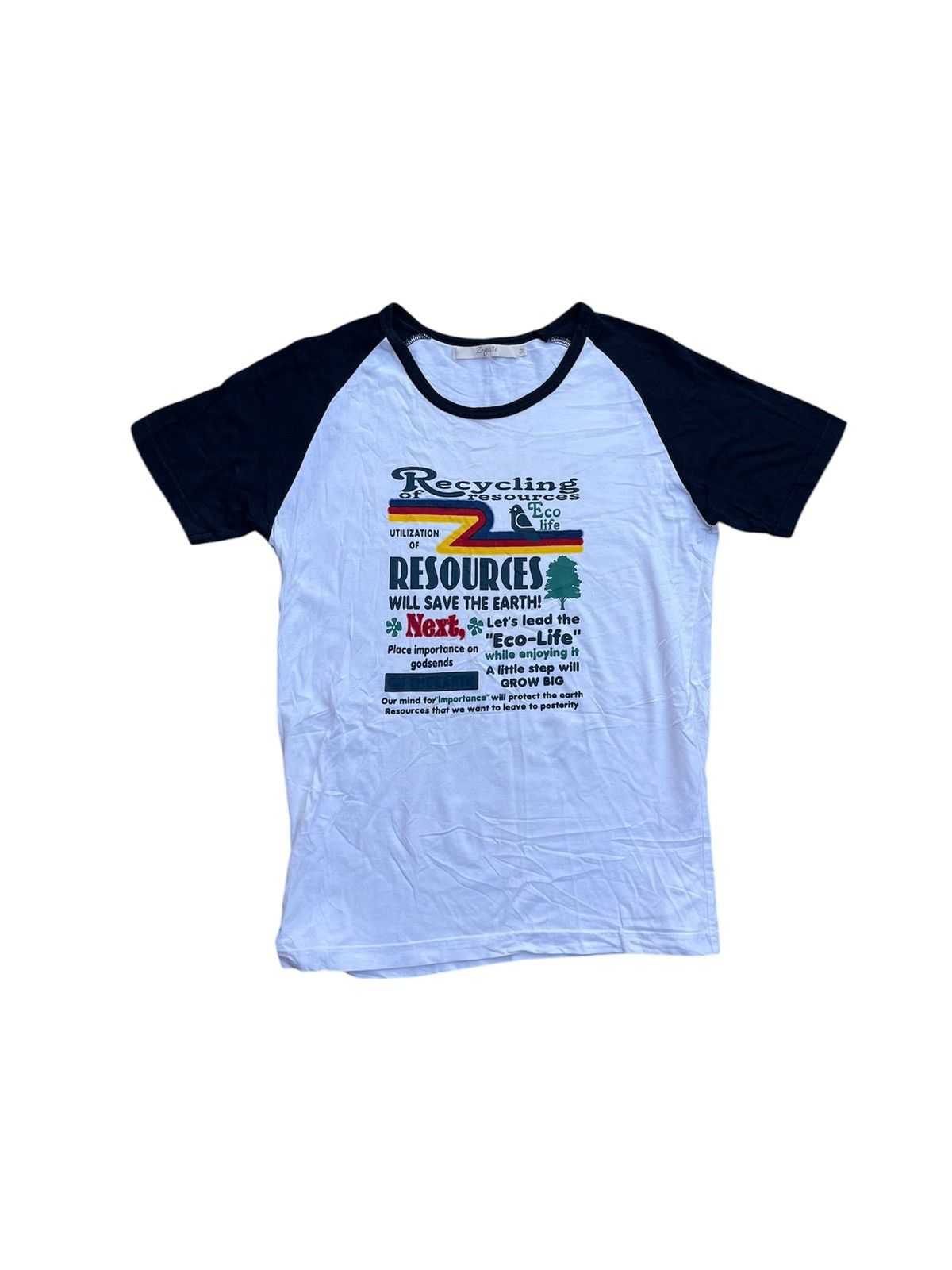 STEAL ! Z Gate Poem Reycling Tee Gohtic Y2K