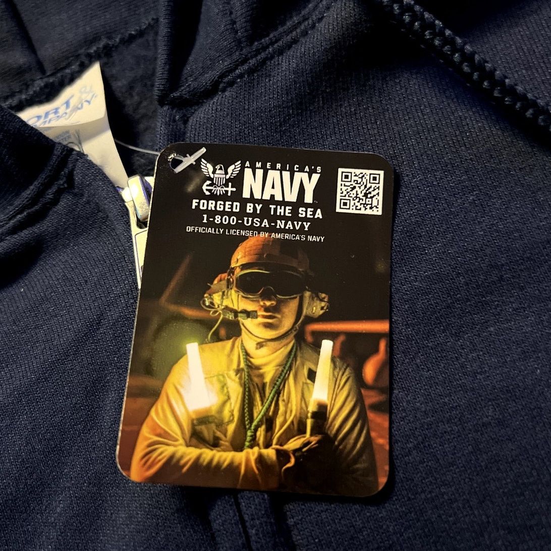 NAVYBOOT US Navy Hooded Jacket Core Fleece Size Medium NWT Size US M / EU 48-50 / 2 - 3 Thumbnail