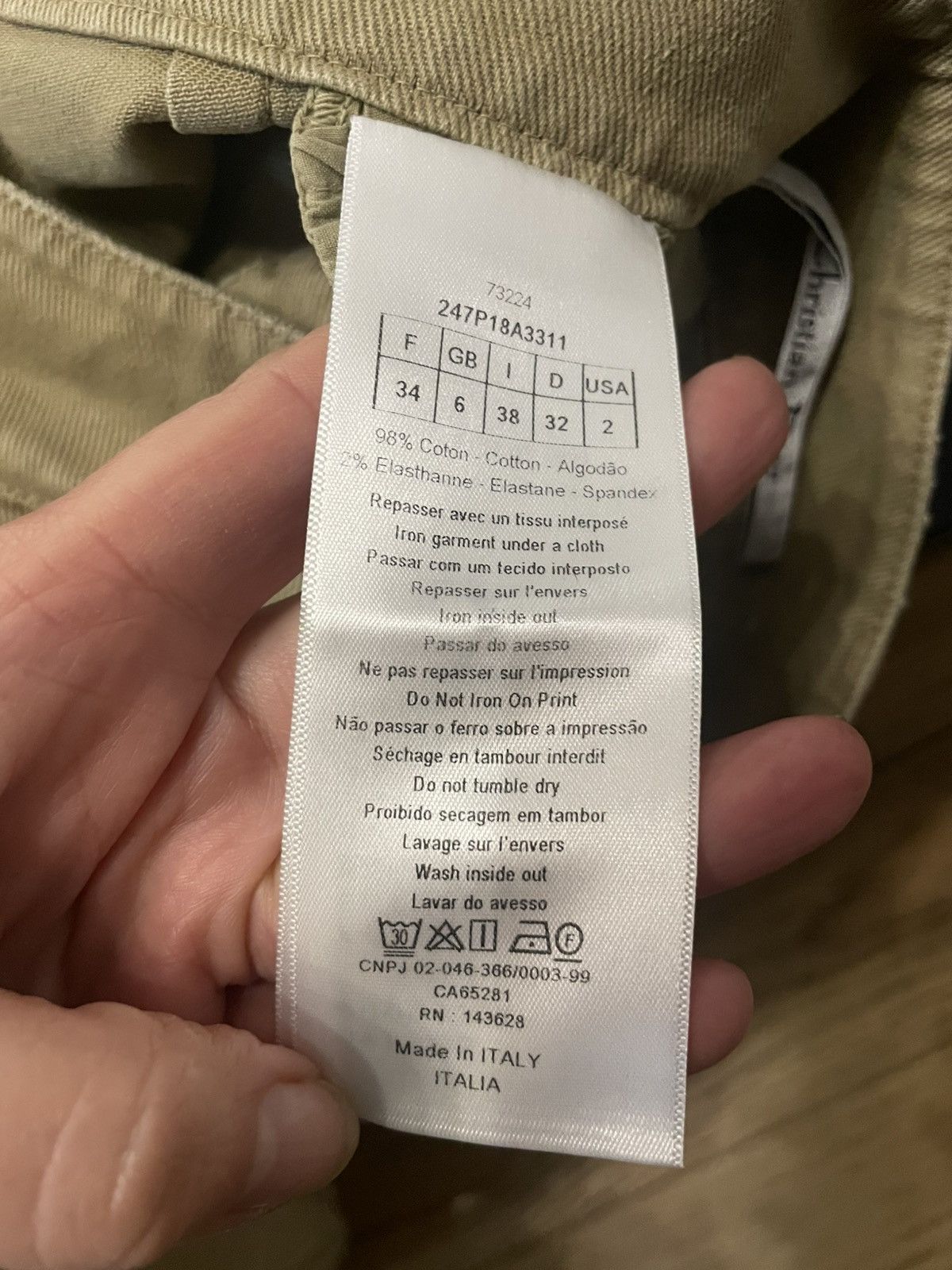 Dior CHRISTIAN DIOR CARGO PANTS Size 25" / US 0 / IT 36 - 6 Thumbnail