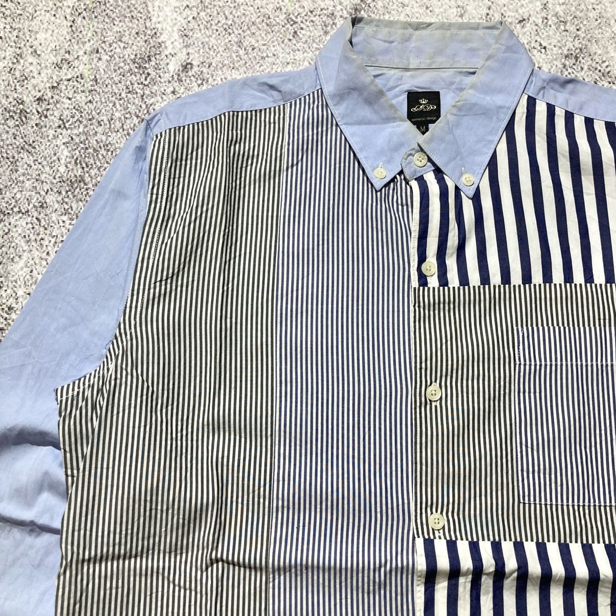Japanese Brand 2000s Semanticdesign Stripe Pattern Shirt CDG Style Designer Size US M / EU 48-50 / 2 - 6 Thumbnail