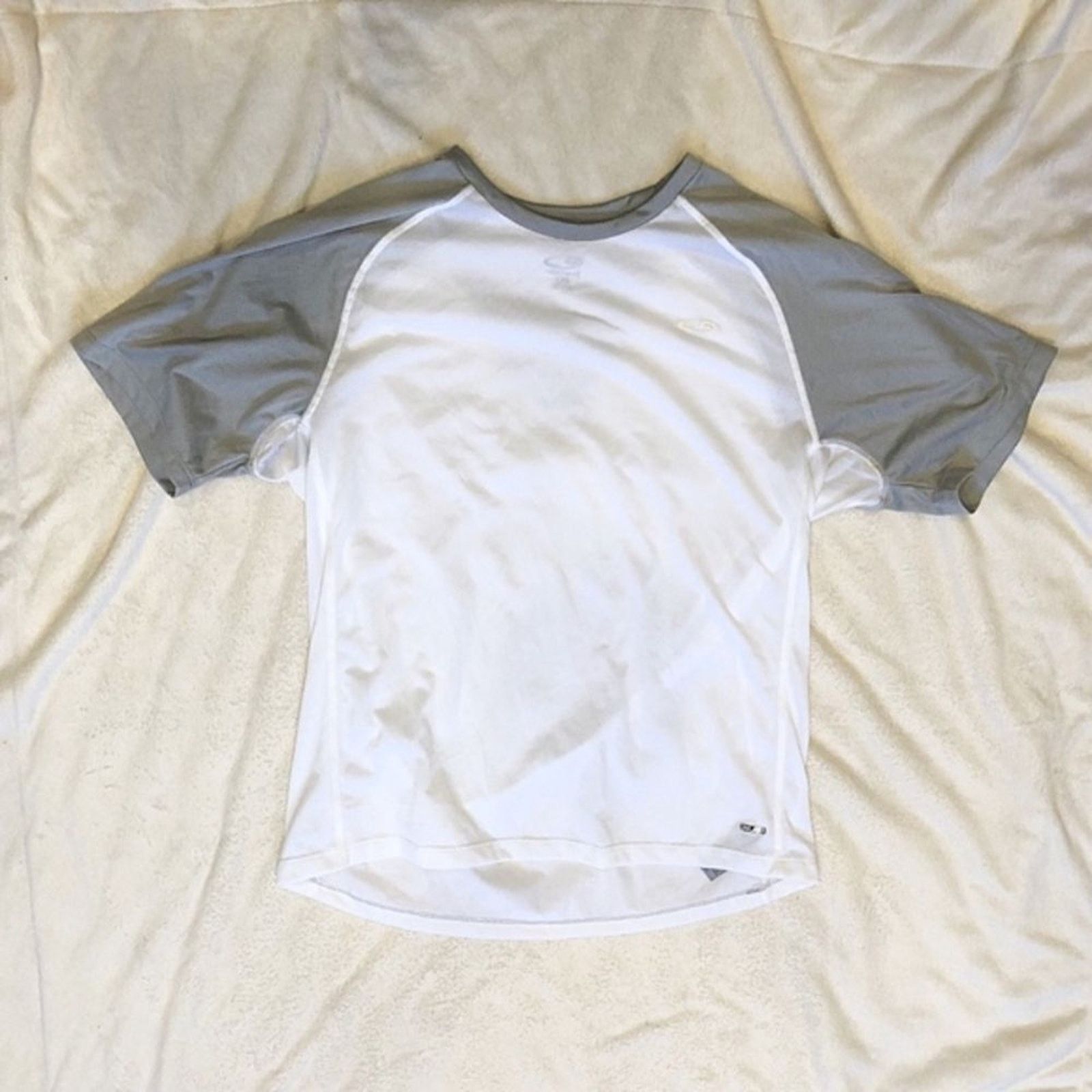Champion Champion Gray and White Crewneck T-Shirt | Sz L Size US L / EU 52-54 / 3 - 2 Thumbnail