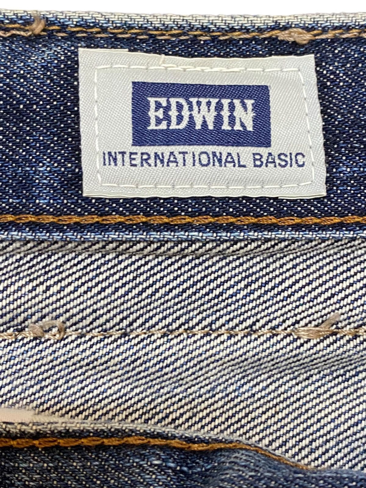 Edwin Vintage Japanese Edwin 403 Blue Wash Distressed Loose Jeans Size US 34 / EU 50 - 18 Thumbnail