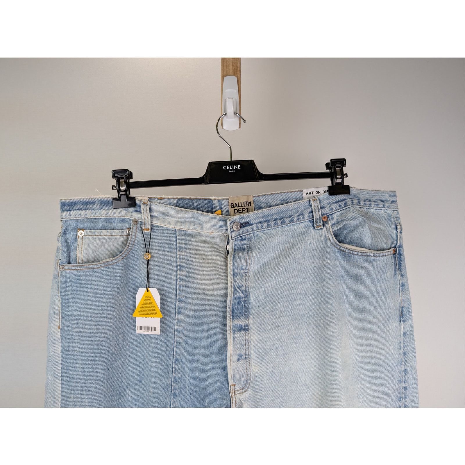 Gallery Dept. o1rshd1 Ken Ripped slim-cut Denim Jeans in Blue Denim Size US 40 / EU 56 - 3 Thumbnail