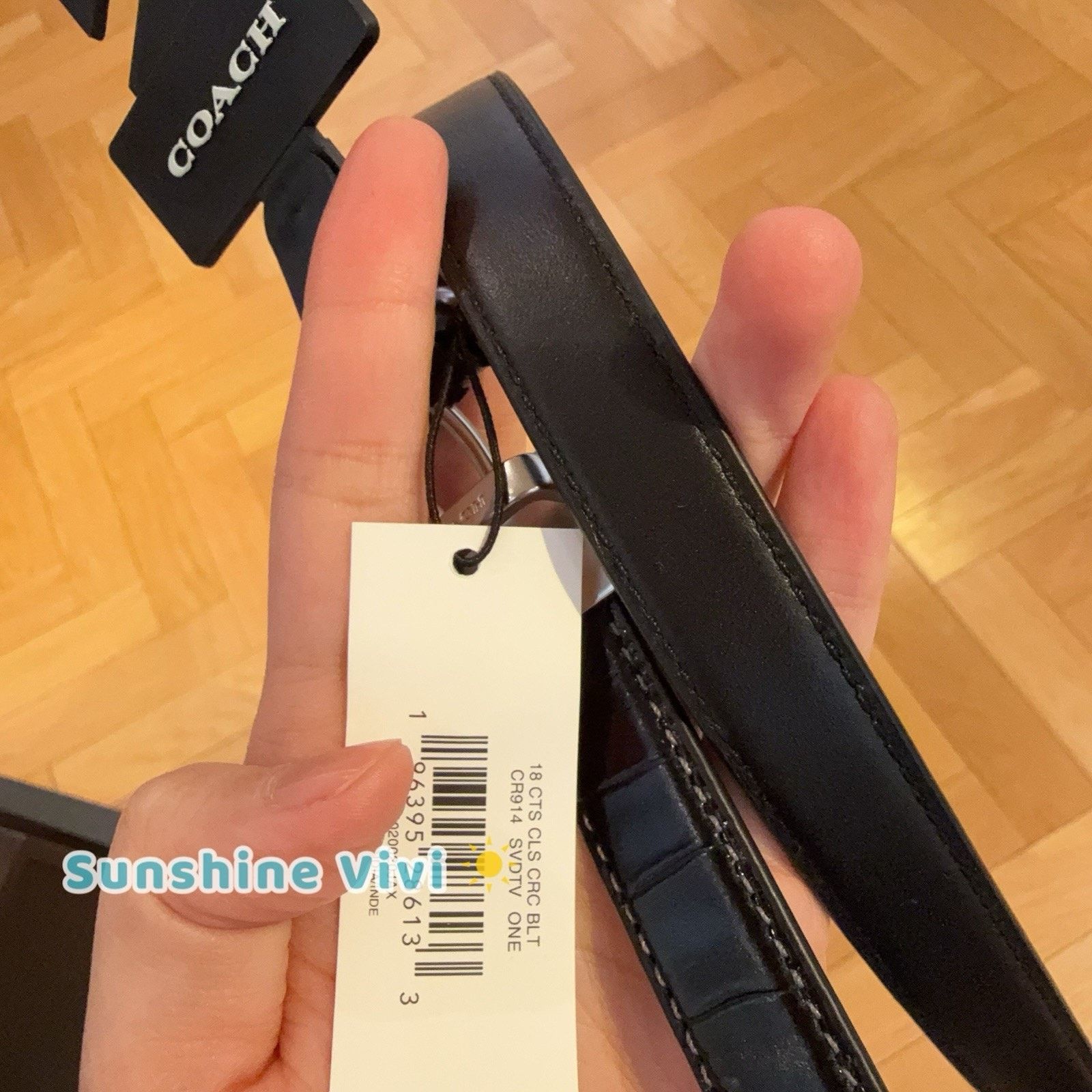 Coach NWT Coach Cut To Size Reversible Belt 18 mm Silver/Black Size ONE SIZE - 7 Thumbnail