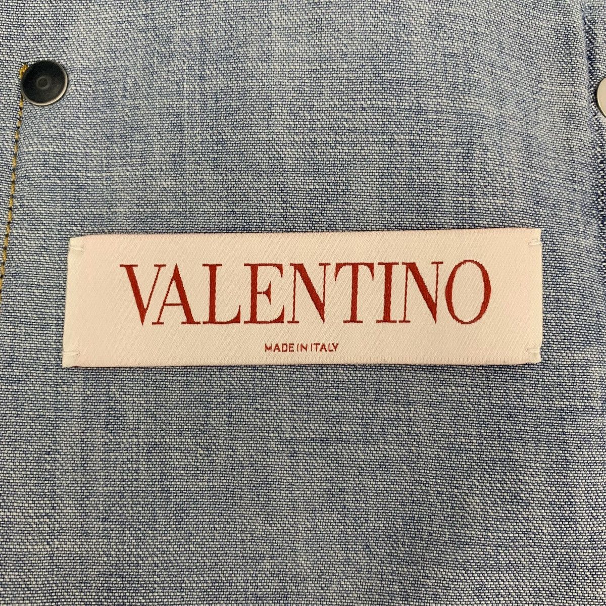 Valentino Valentino Blue Washed Cotton Long Sleeve Denim Shirt K26WX Size US S / EU 44-46 / 1 - 5 Thumbnail