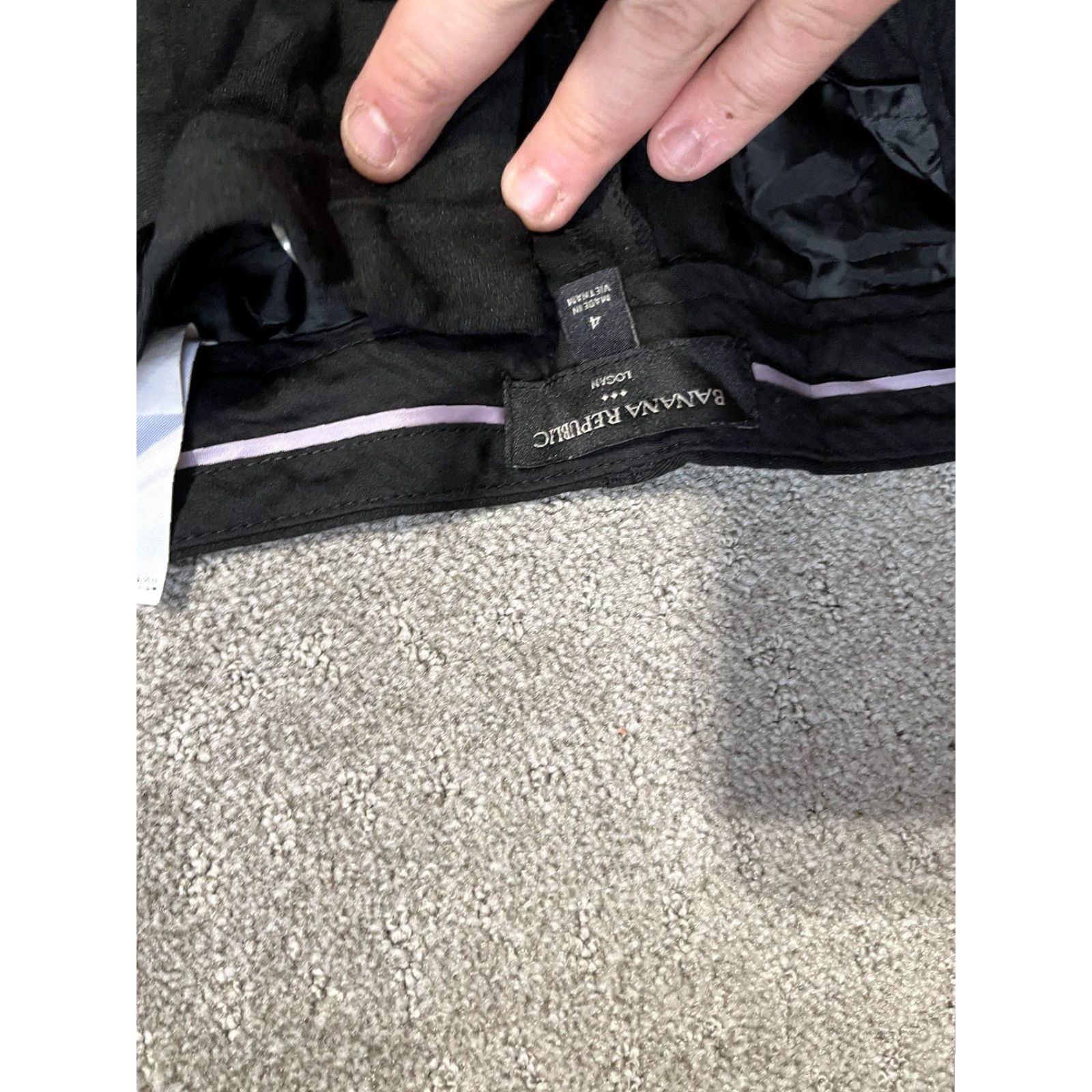 Banana Republic Banana Republic Logan Black Mid Rise Straight Dress Pants Women’s Size 4 Size 27" / US 4 / IT 40 - 5 Thumbnail