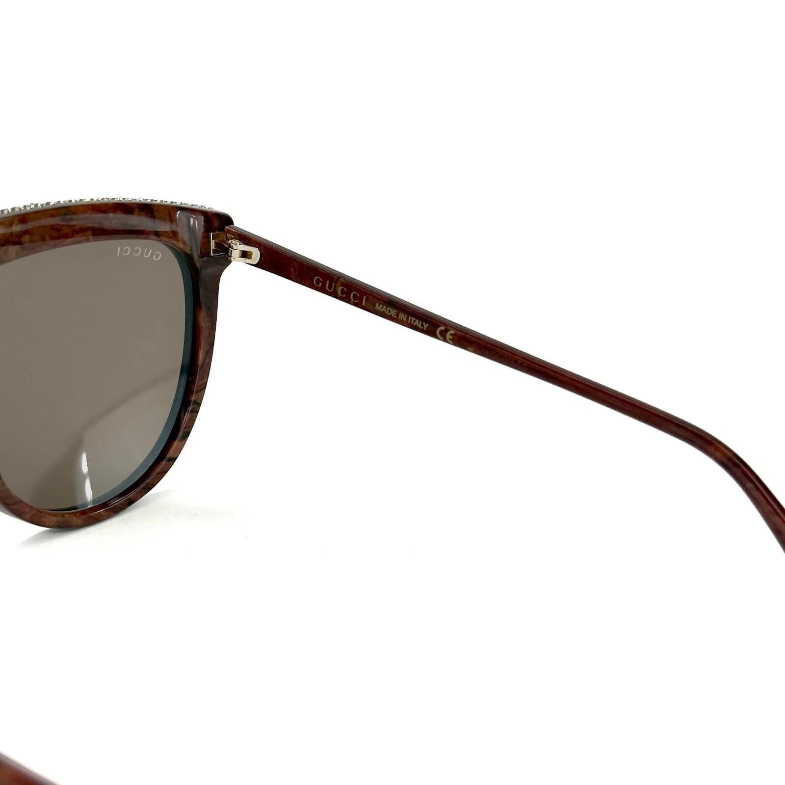 Gucci GUCCI GG0732S Black Brown Oversized Pilot Sunglass 0732 005 Size ONE SIZE - 7 Thumbnail