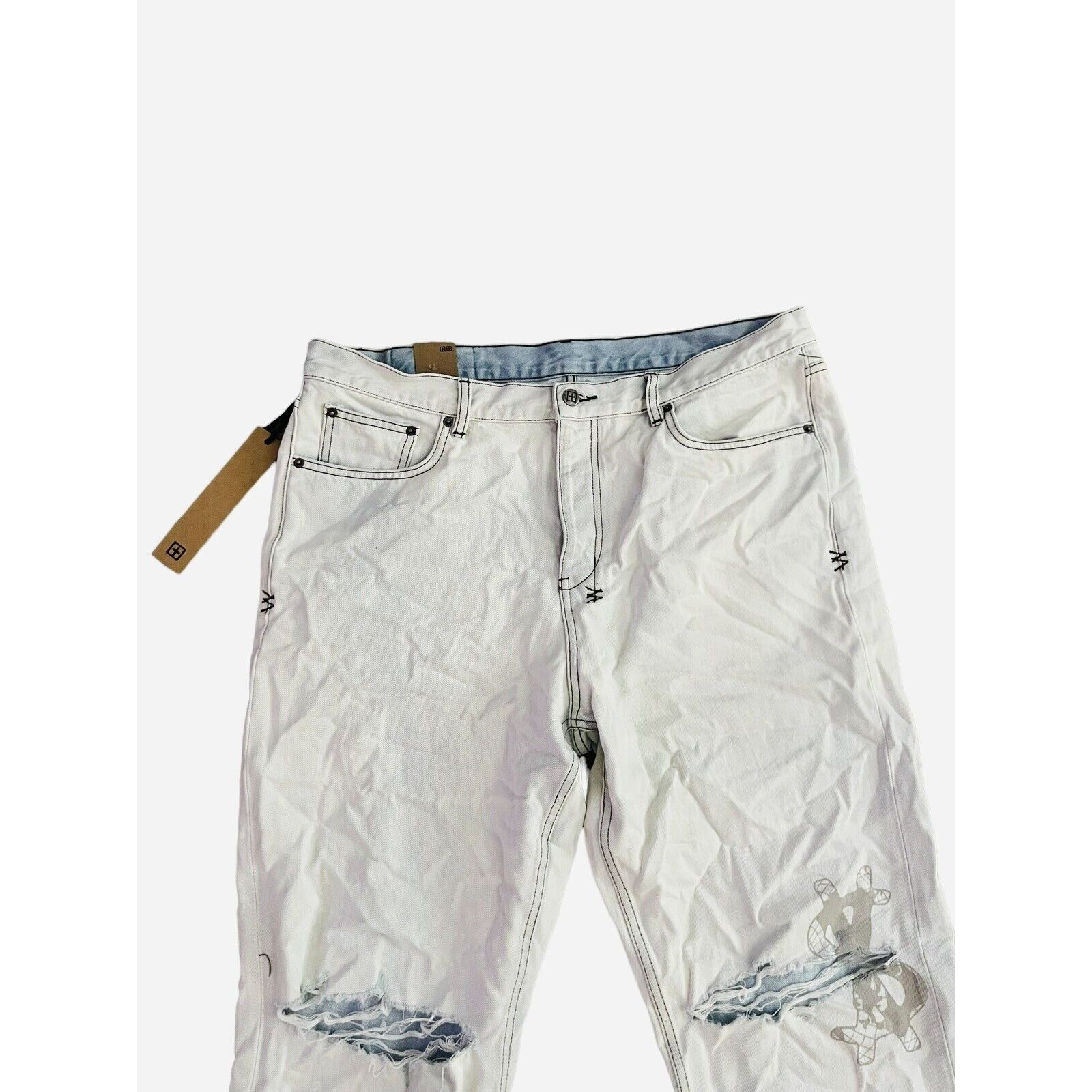 Ksubi Ksubi Jeans Mens Relaxed Straight Fit Iceberg Size 38/32 Size US 38 / EU 54 - 3 Thumbnail