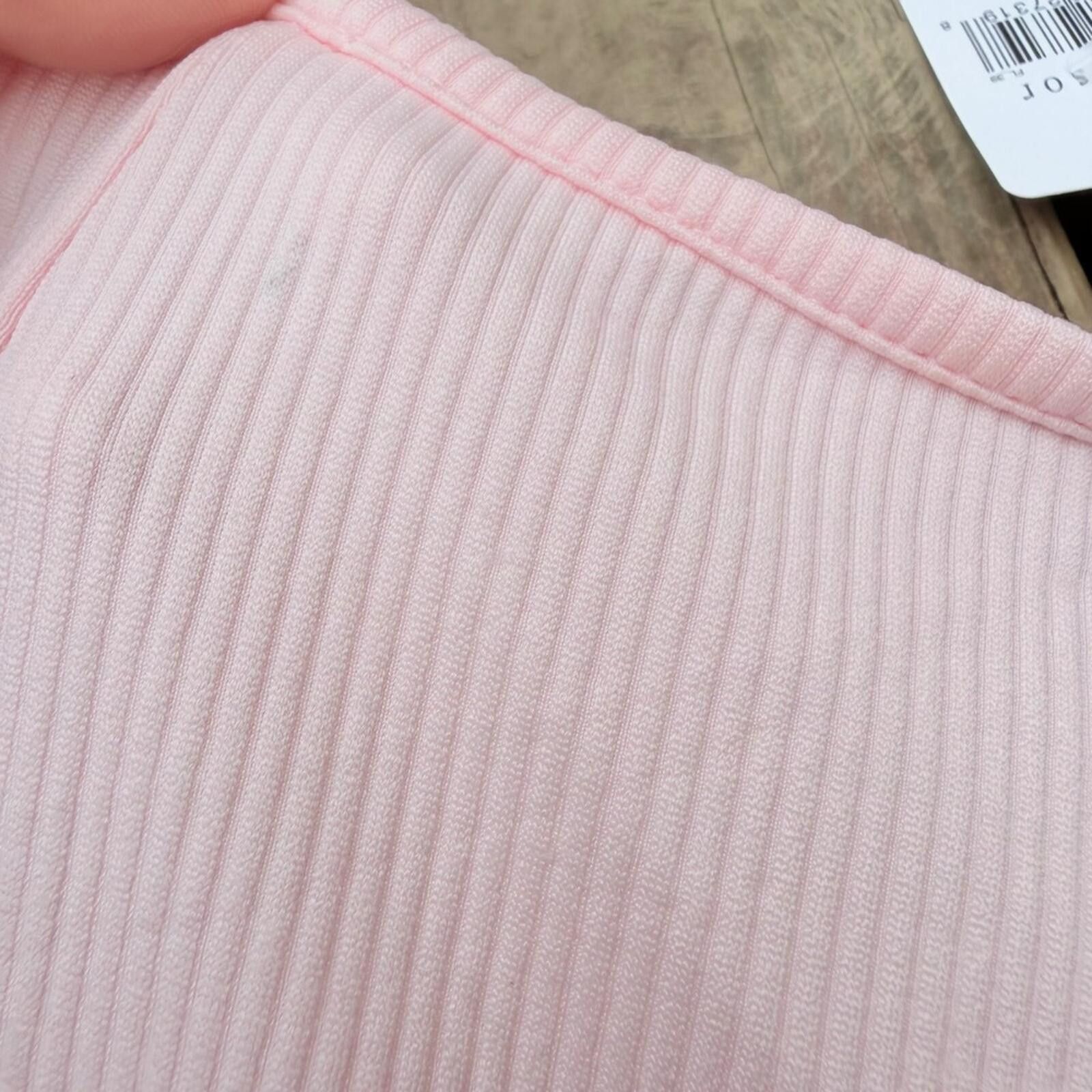 Windsor Smith Windsor Pink Ribbed Off The Shoulder Crop Top NWT Size Small Size S / US 4 / IT 40 - 4 Thumbnail