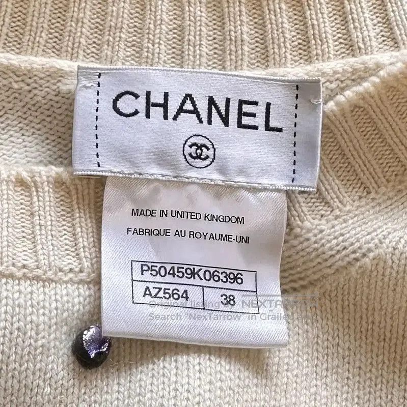 Chanel Chanel Beige Cashmere Long Sleeve Sweater . Size S / US 4 / IT 40 - 6 Thumbnail