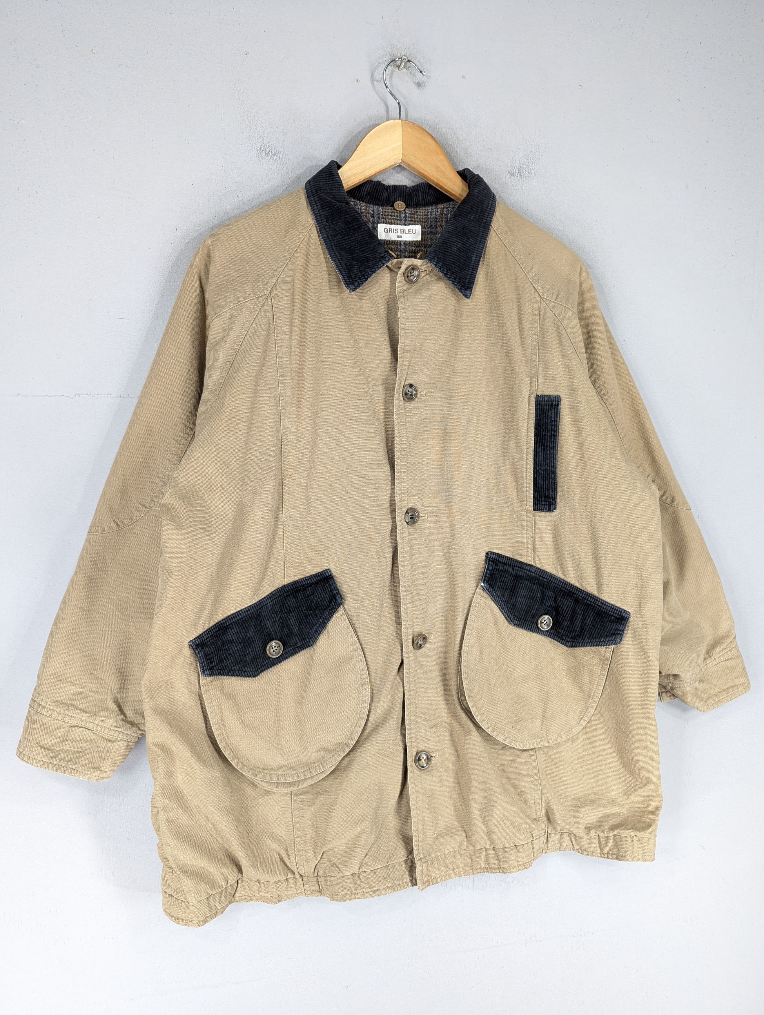 Vintage Vintage Gris Bleu Blanket Lined Chore Jacket Size US L / EU 52-54 / 3 - 3 Thumbnail
