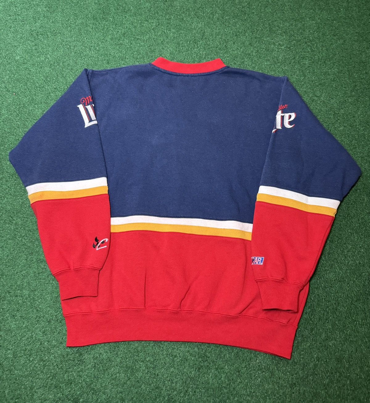 Chase Authentics Vtg 90s Miller Lite Beer Nascar Rusty Wallace Sweatshirt Size US M / EU 48-50 / 2 - 3 Thumbnail