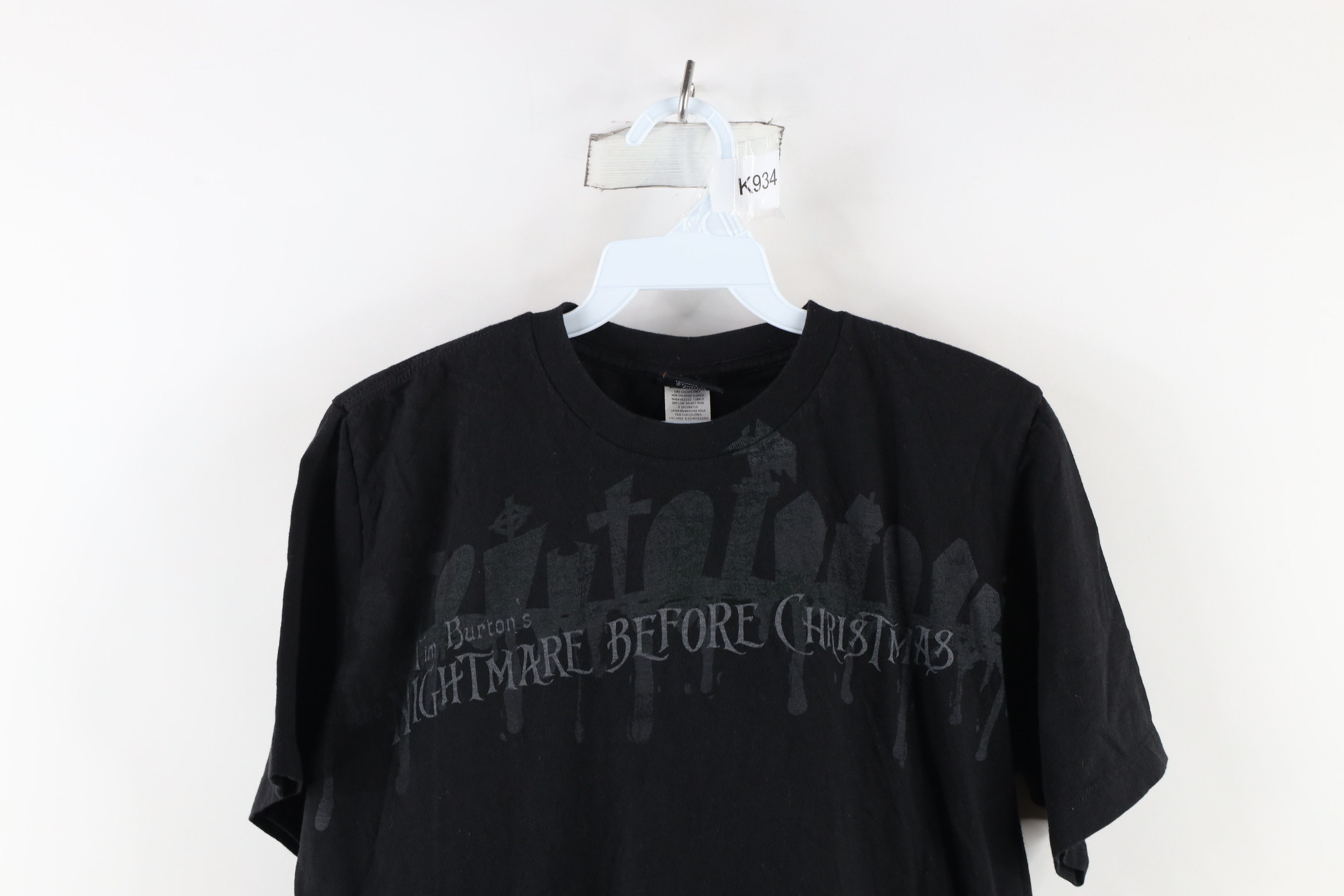 Vintage Vintage Tim Burtons The Nightmare Before Christmas T-Shirt Size US M / EU 48-50 / 2 - 2 Thumbnail