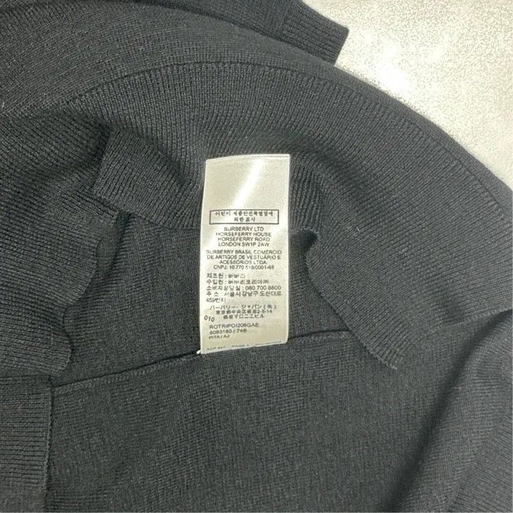 Burberry Burberry Burberry Black Short Sleeve Polo Shirt-2507 Size US XL / EU 56 / 4 - 4 Thumbnail