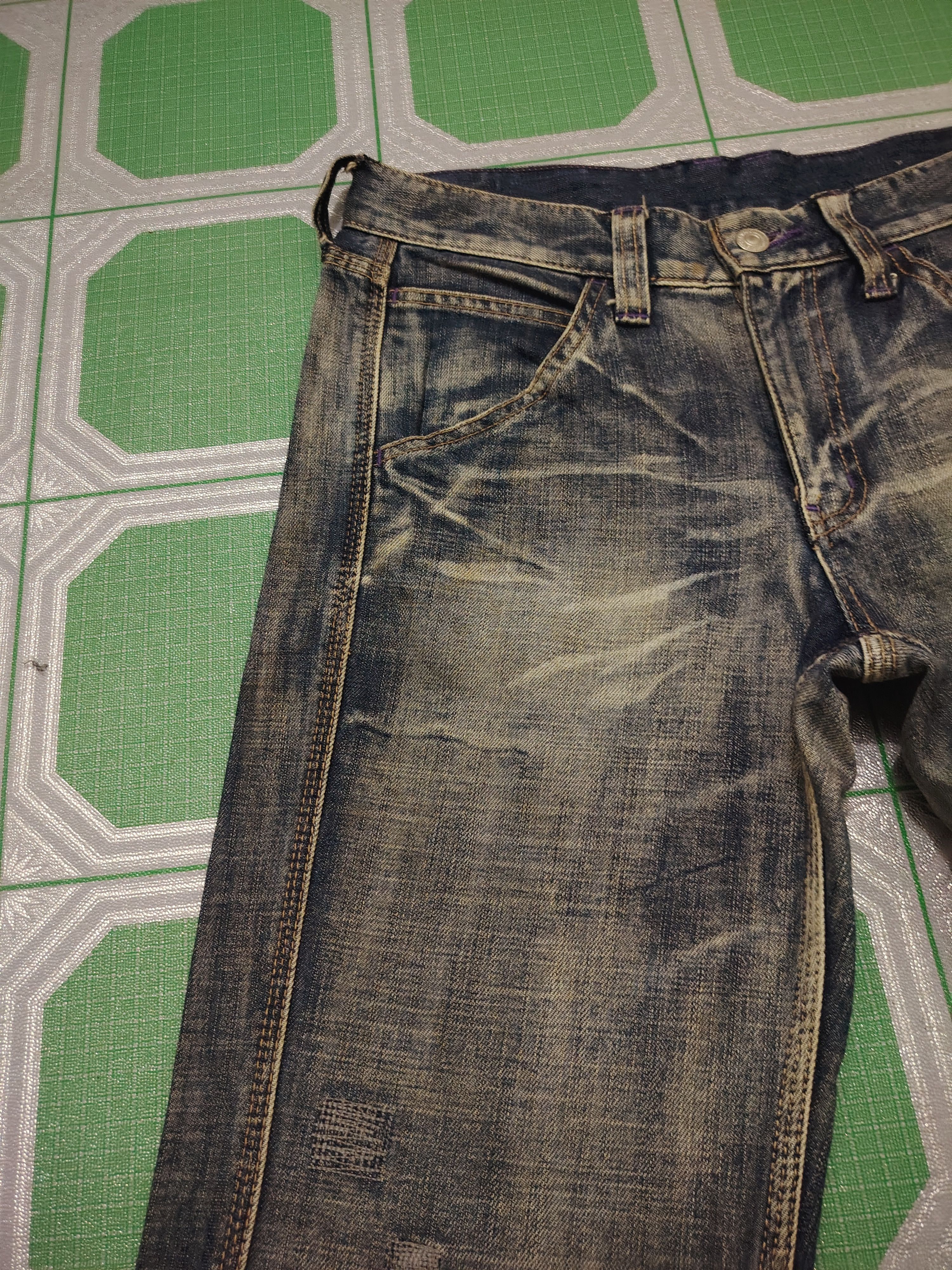 Takeo Kikuchi Vtg Japanese Takeo Kikuchi Pain Splatter Distressed Jeans Size US 30 / EU 46 - 7 Thumbnail