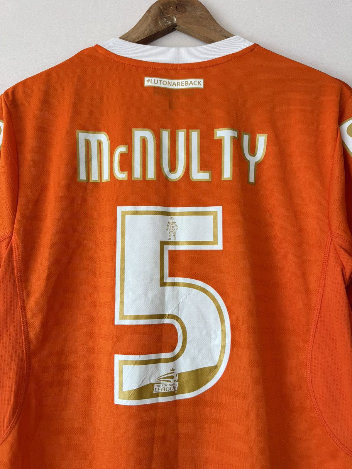 Fila McNulty #5 Luton Town 2014-2015 Home Soccer Jersey Shirt Kit Size US M / EU 48-50 / 2 - 14 Thumbnail