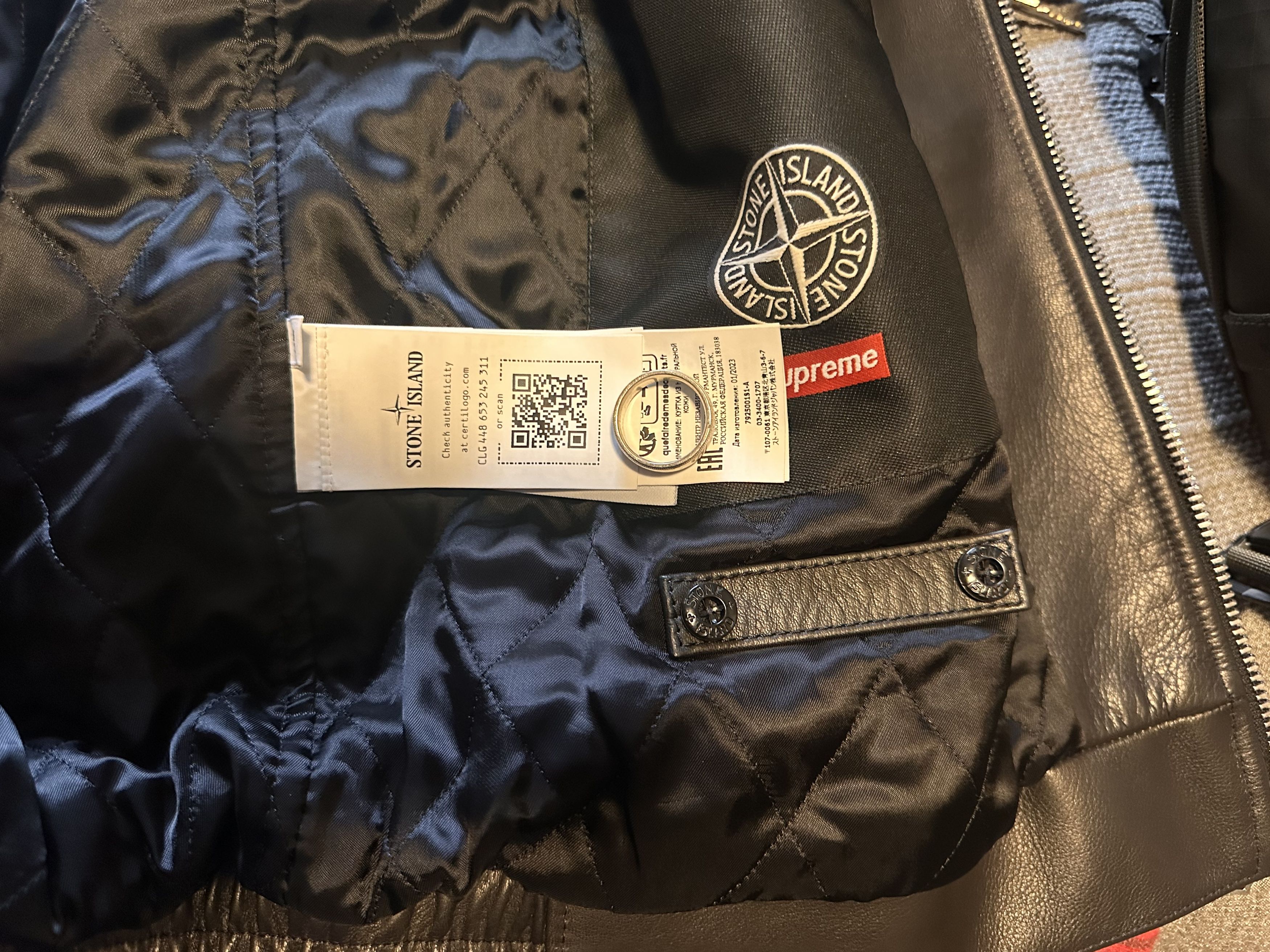 Stone Island × Supreme Supreme X Stone Island Size US XL / EU 56 / 4 - 9 Thumbnail