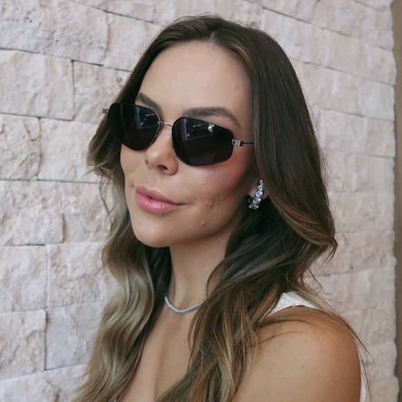 Givenchy 🕶️ New Givenchy GV40046U 16A Sunglasses - Shiny Palladium Size ONE SIZE - 1 Thumbnail