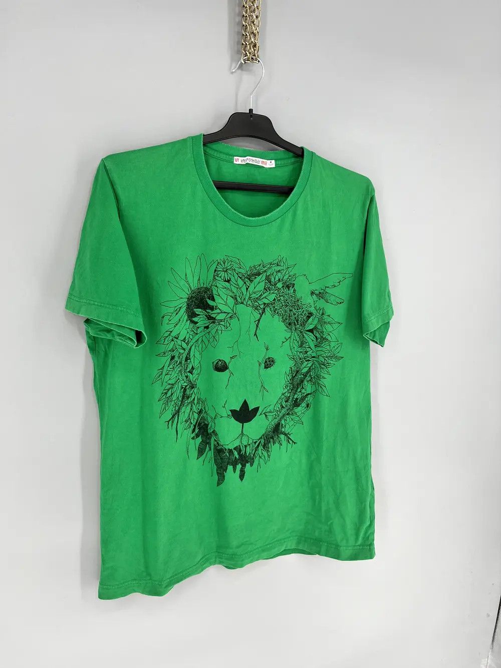 Uniqlo Vintage Mens Uniqlo x Lion Floral Hawai Tee🔥 Streetwear Sty Size US M / EU 48-50 / 2 - 2 Thumbnail